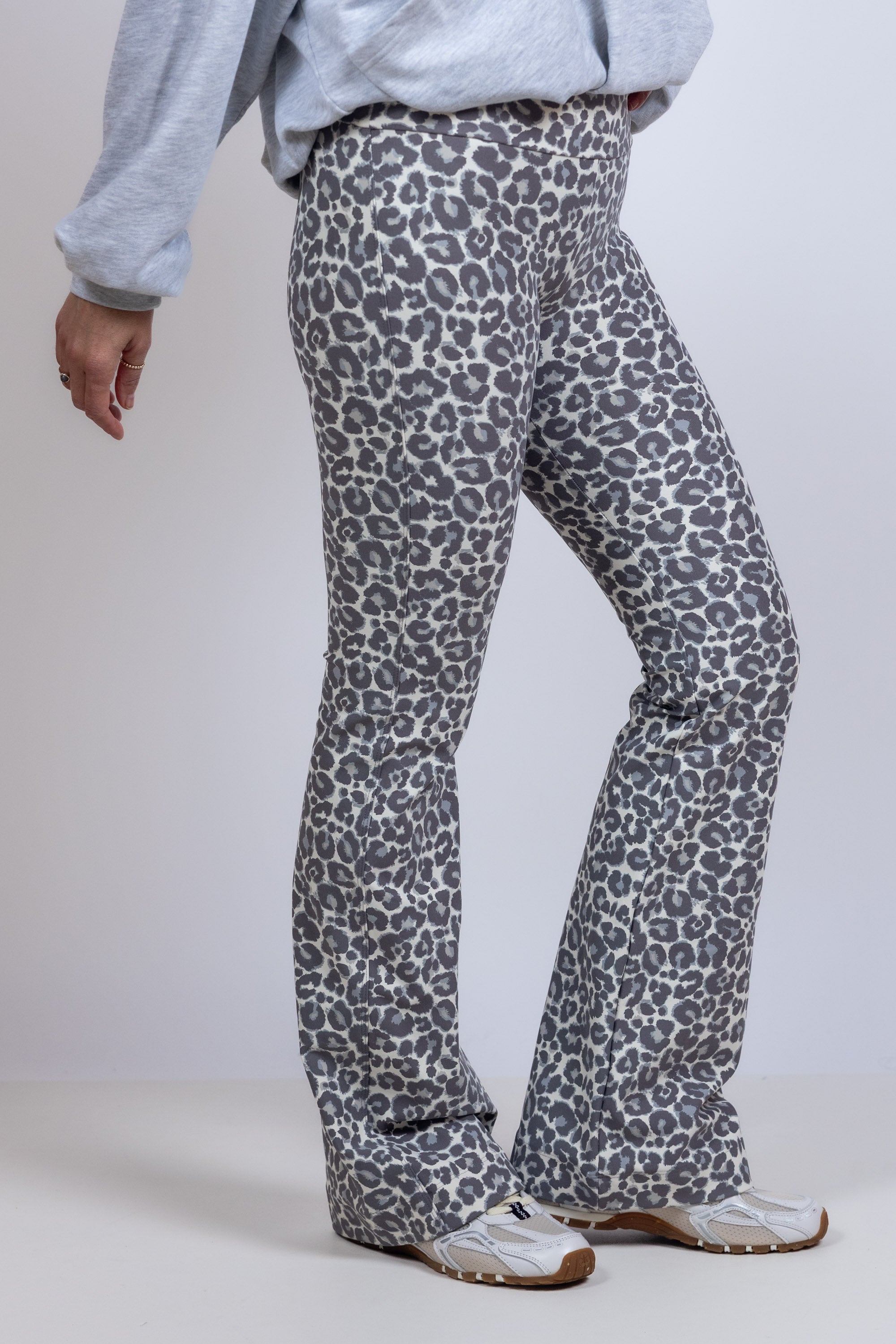 Legging met print - Middengrijs
