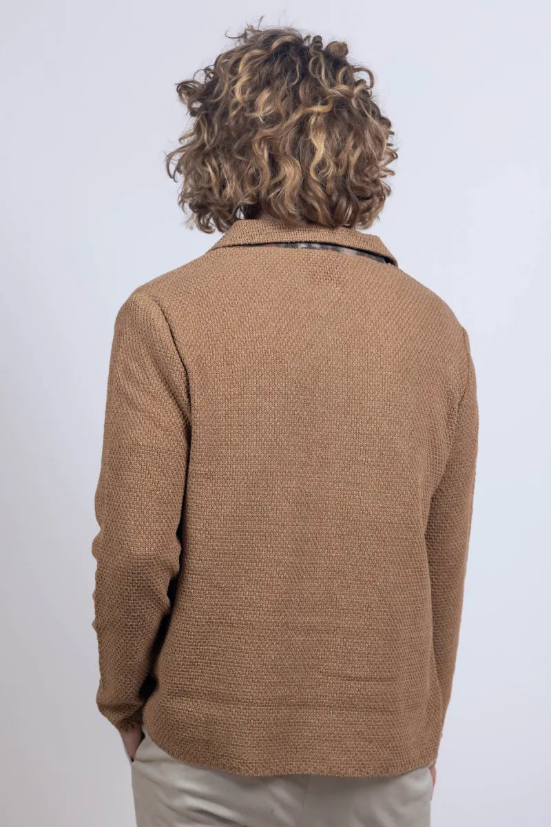 BOB BOB P26Jean Unica Jasje met knopen - Cognac