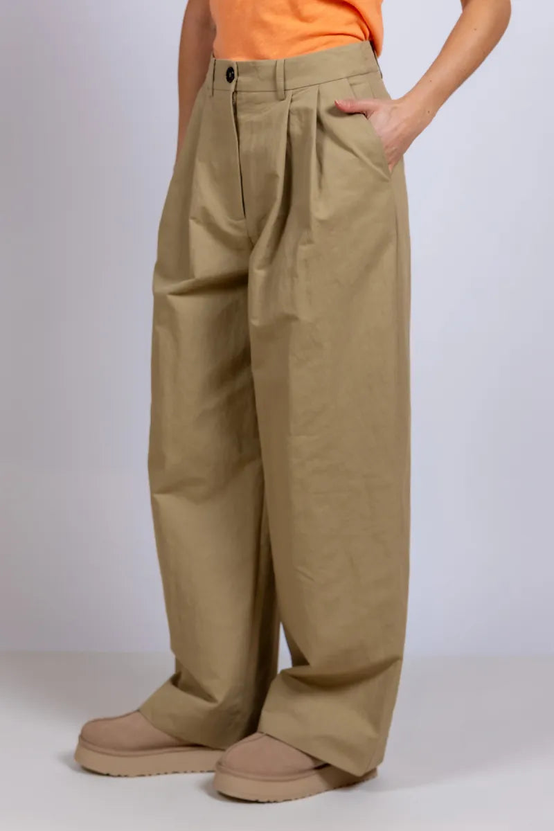 ESSENTIEL ANTWERP ESSENTIEL ANTWERP JAMMER ESSENTIEL ANTWERP JAMMER Wijde pantalon - Licht camel