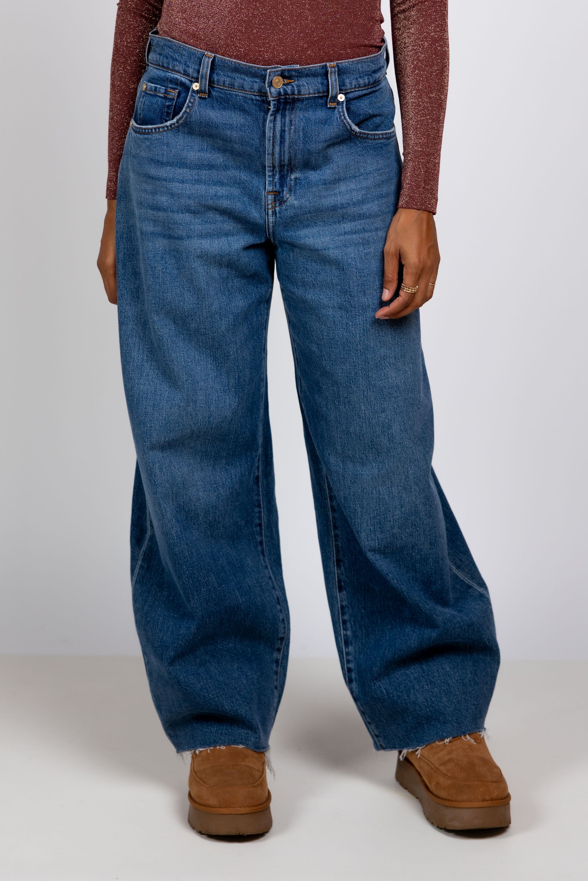 Jeans met gerafelde zoom - Jeans