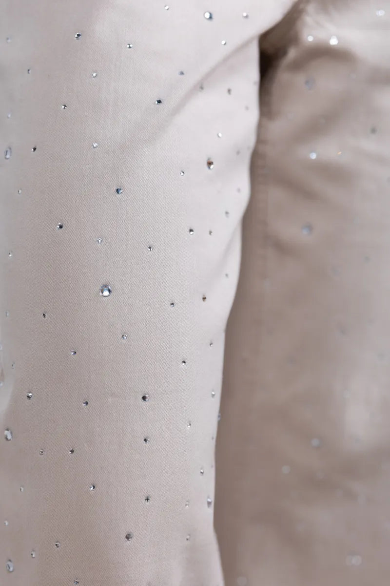 RIBKOFF RIBKOFF 262940 RIBKOFF 262940 Broek met studs - Beige