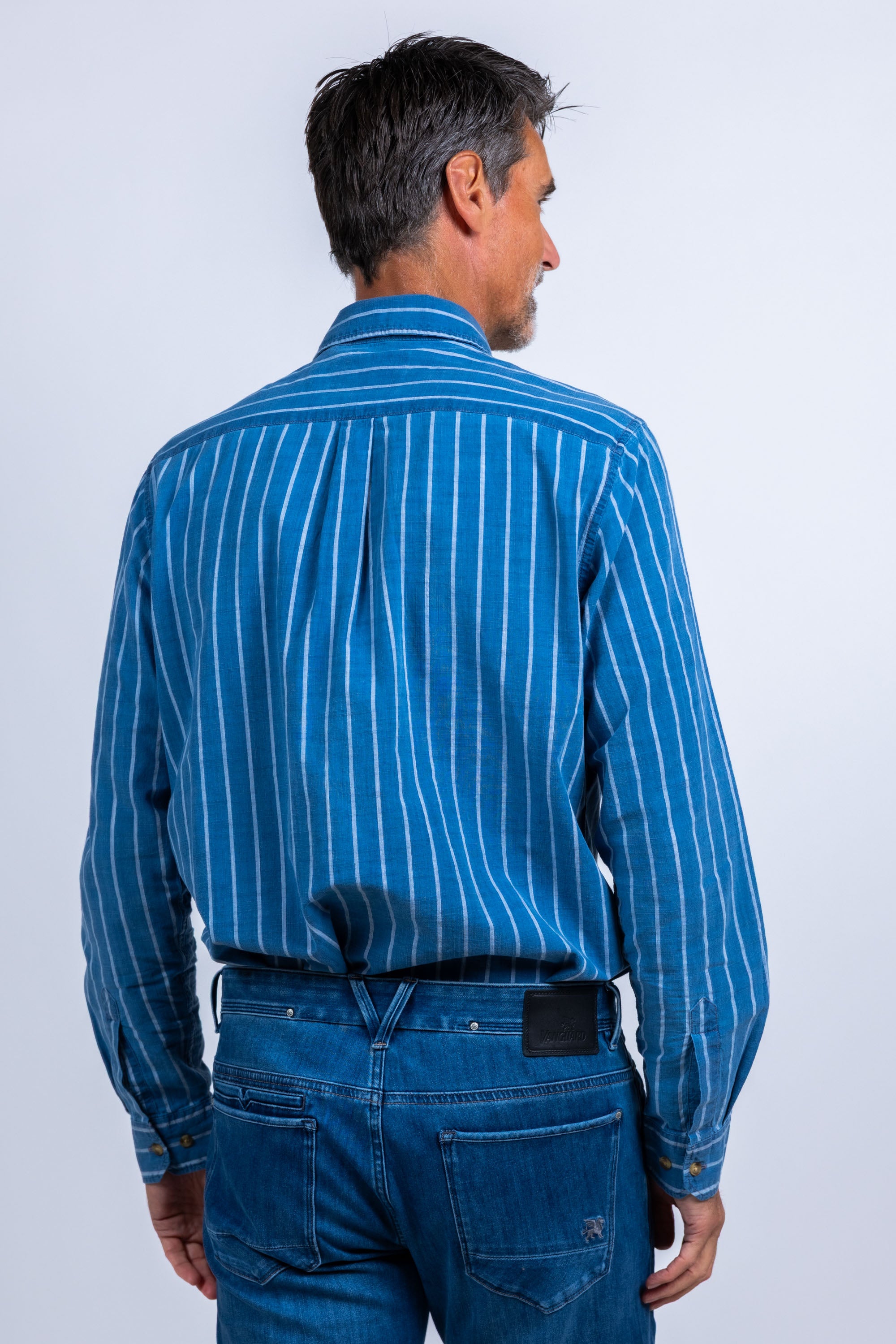 Overhemd met strepen - French blue