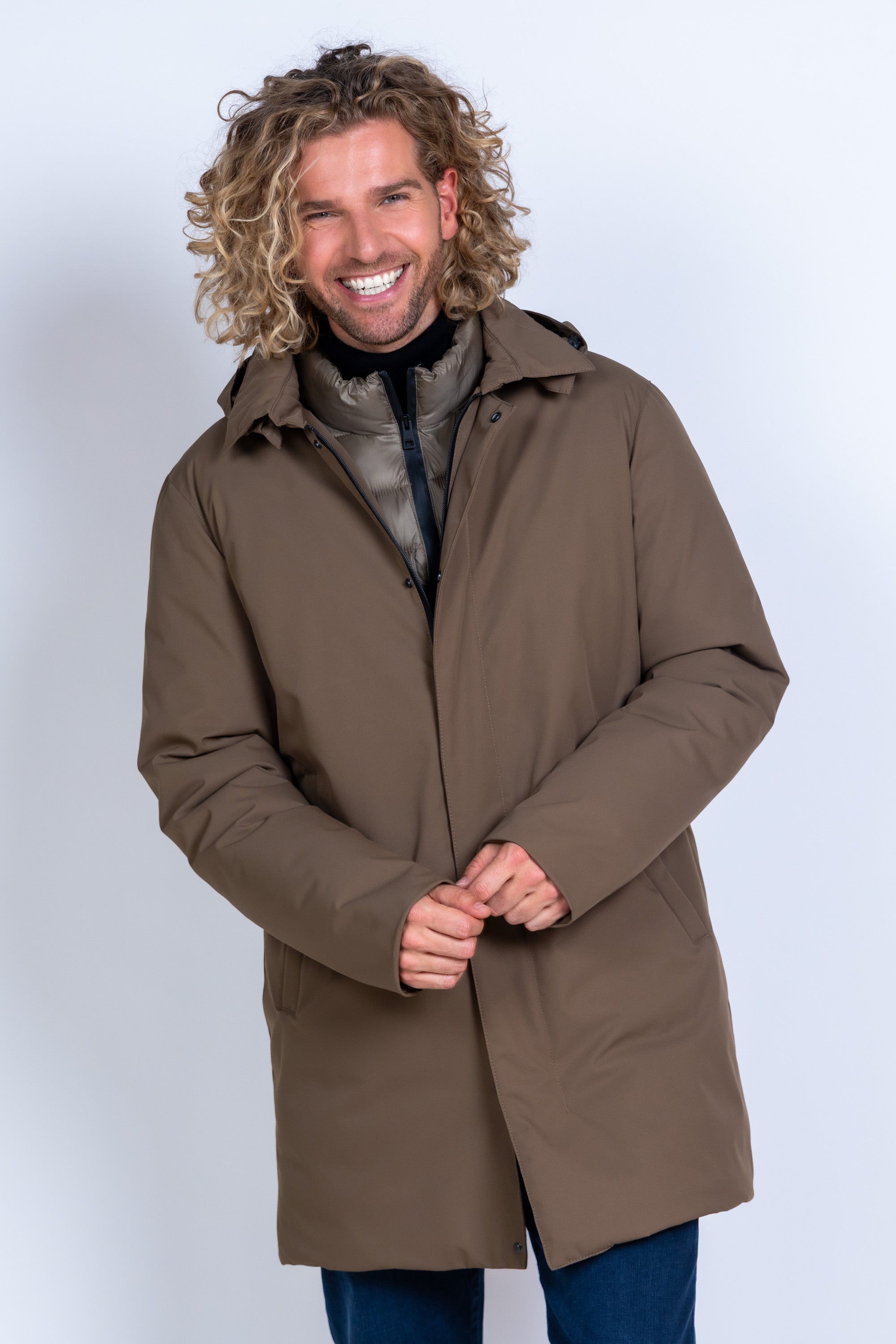 Parka met capuchon - Taupe