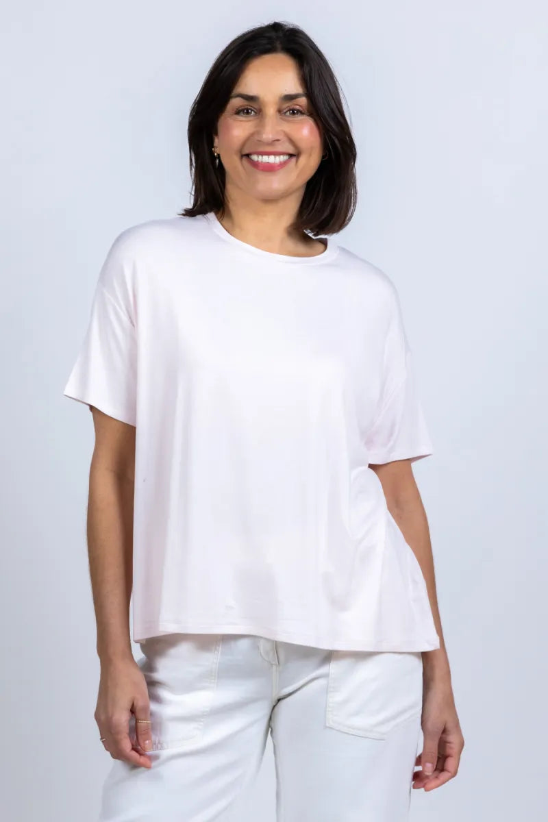 MAJESTIC MAJESTIC M001-FT1104 T-shirt met ronde hals - Roze