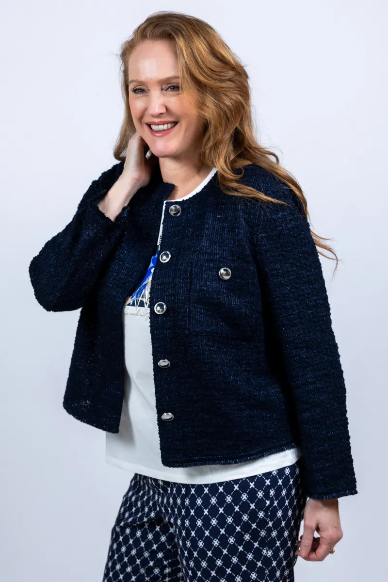 BETTY BARCLAY BETTY BARCLAY 47391135 Jasje met knopen - Marine