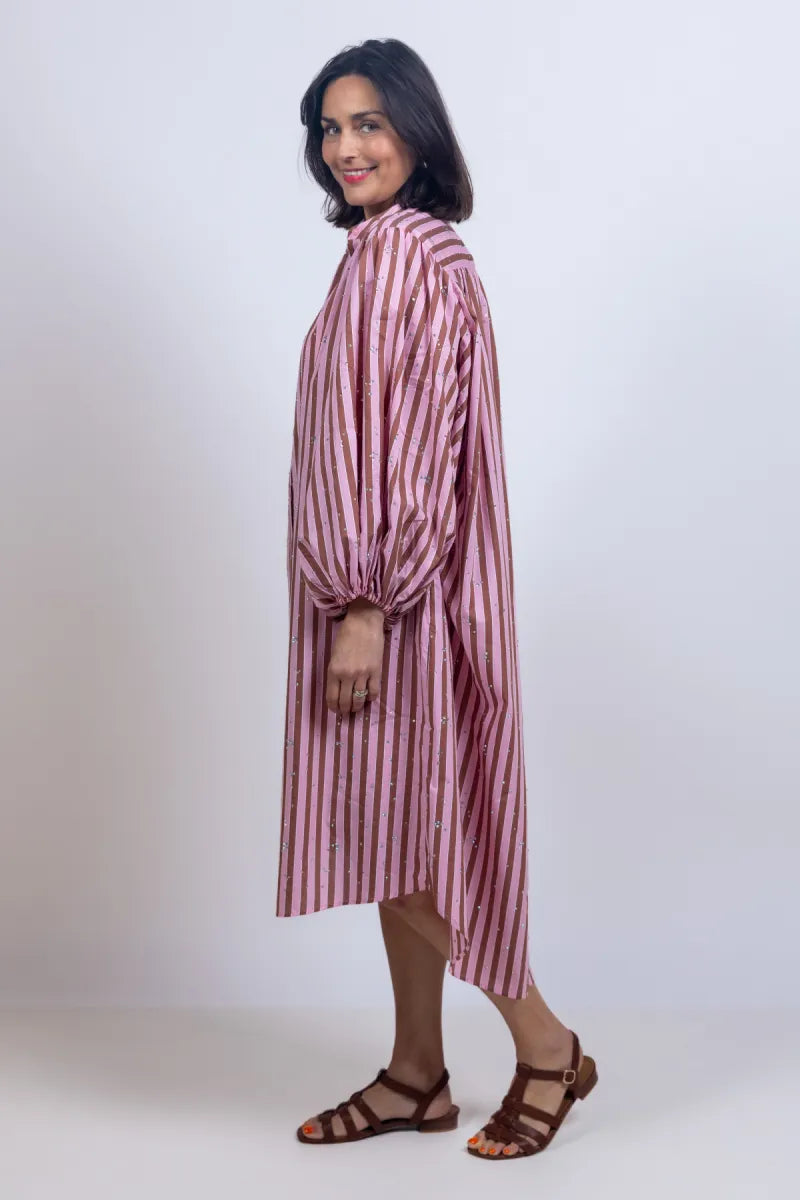 ESSENTIEL ANTWERP ESSENTIEL ANTWERP JODIANNA Jurk met strepen - Roze