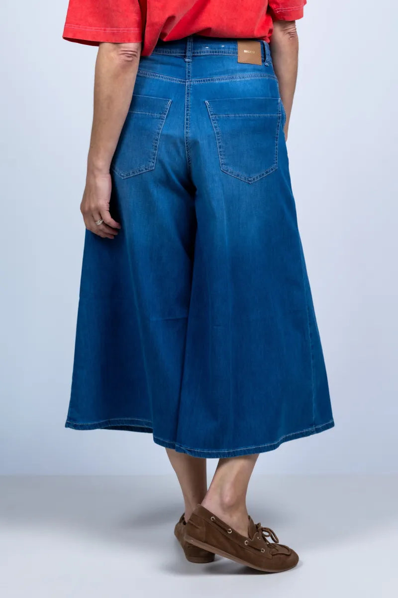 MAC MAC 0325 Wijde denim culotte - Licht jeans