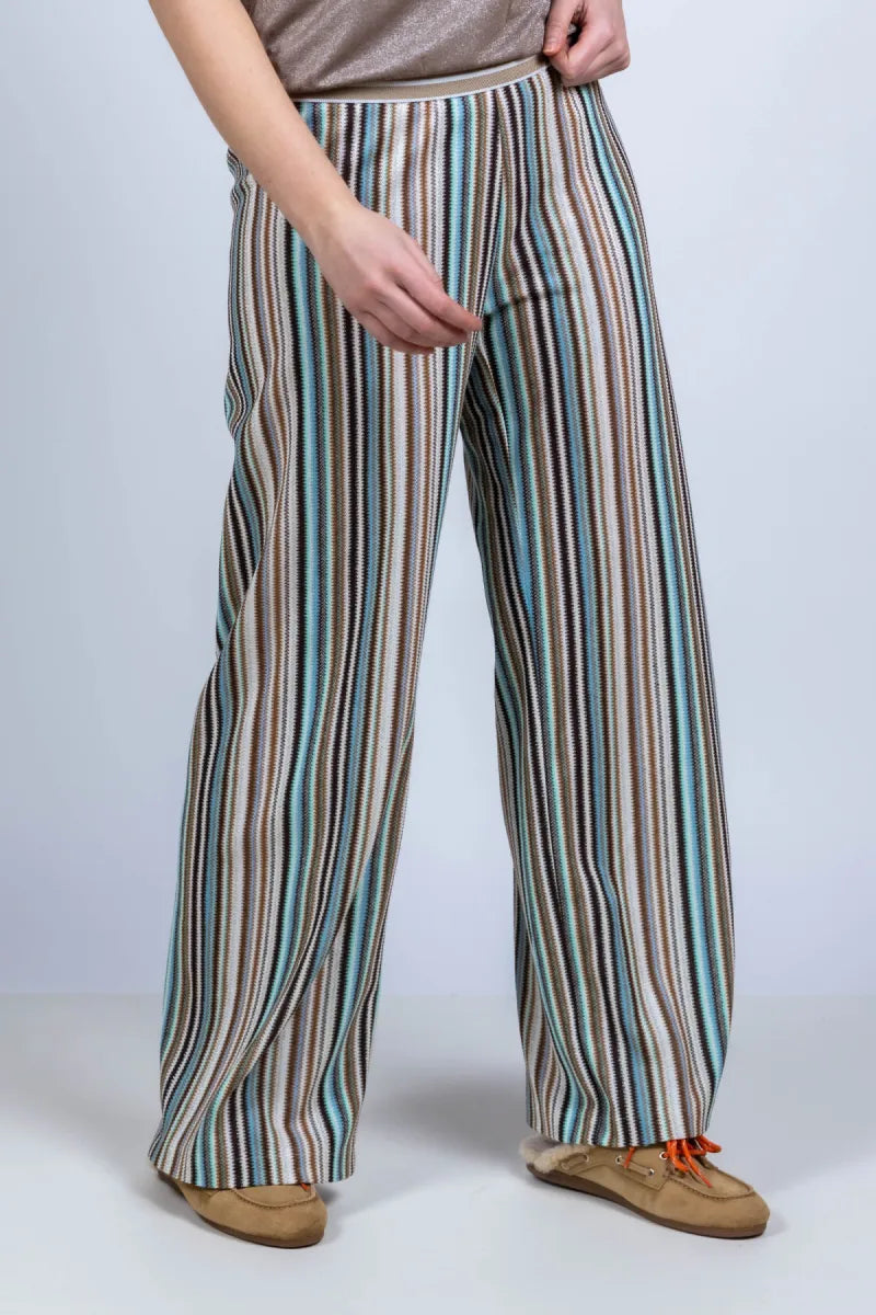 CAMBIO CAMBIO 6485-0318.00 CAMBIO 6485-0318.00 Broek met strepen - Bleu