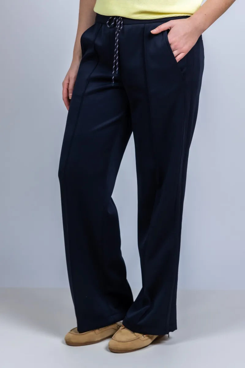 CAMBIO CAMBIO 6804-0455.03 Broek met koordje - Marine