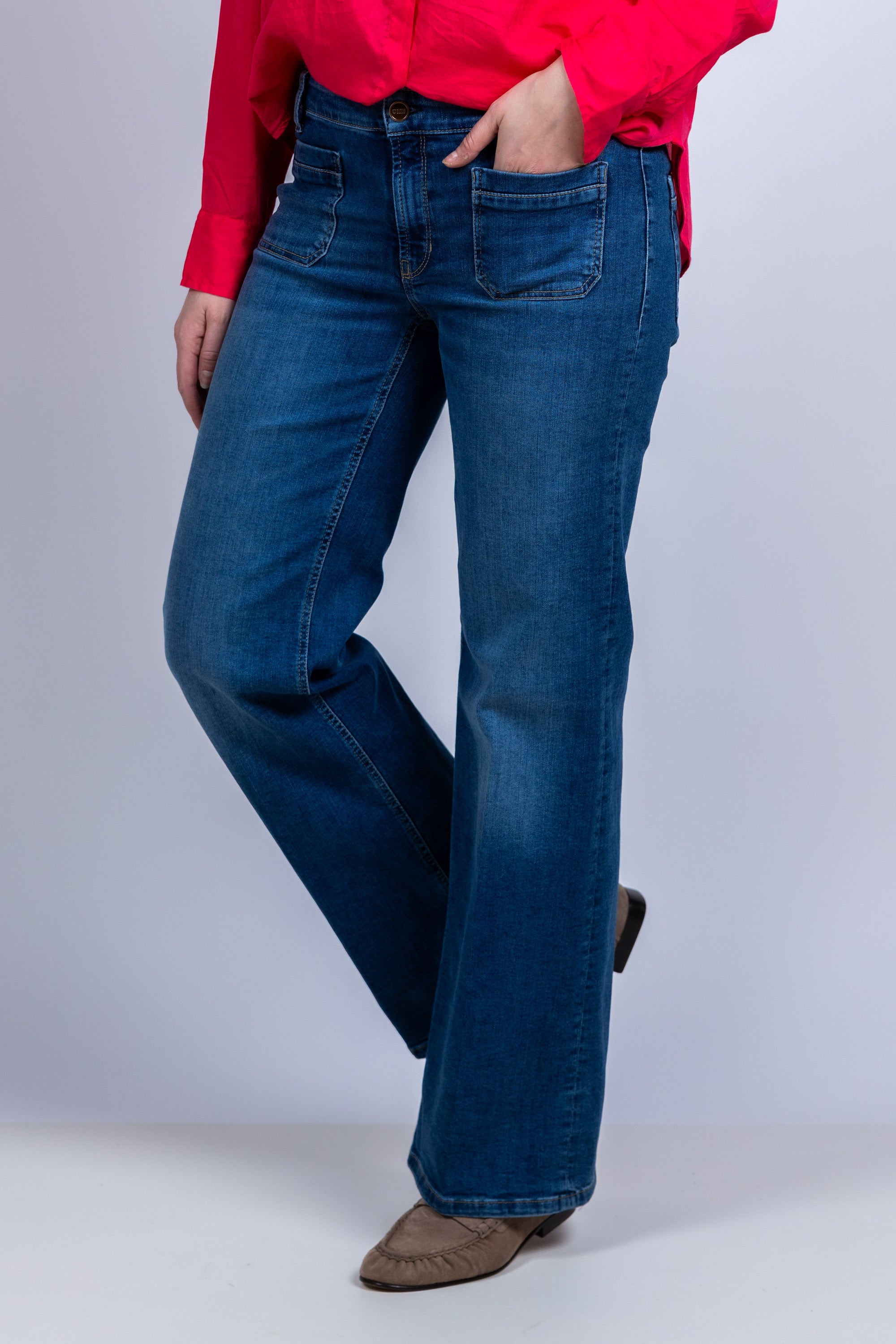 Jeans met wijde pijpen - Jeans