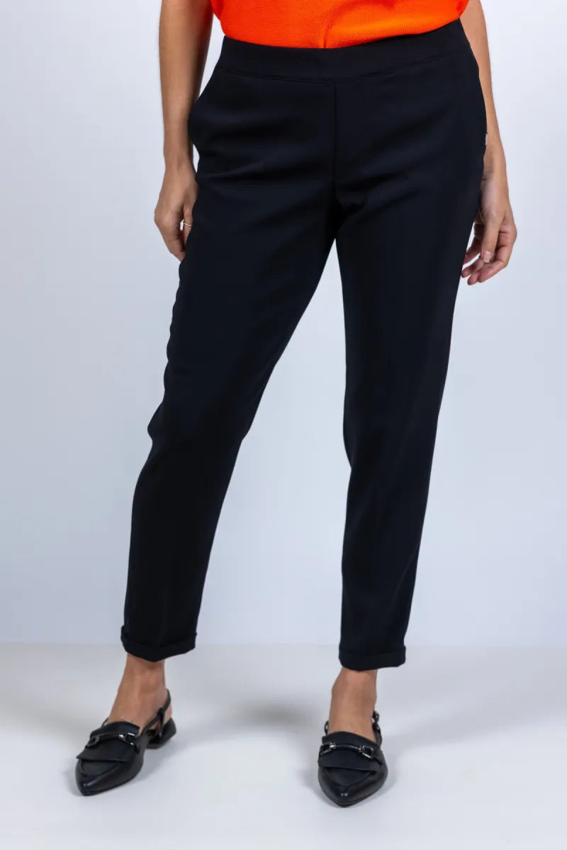XANDRES XANDRES Philo XANDRES Philo Broek met omslag - Zwart