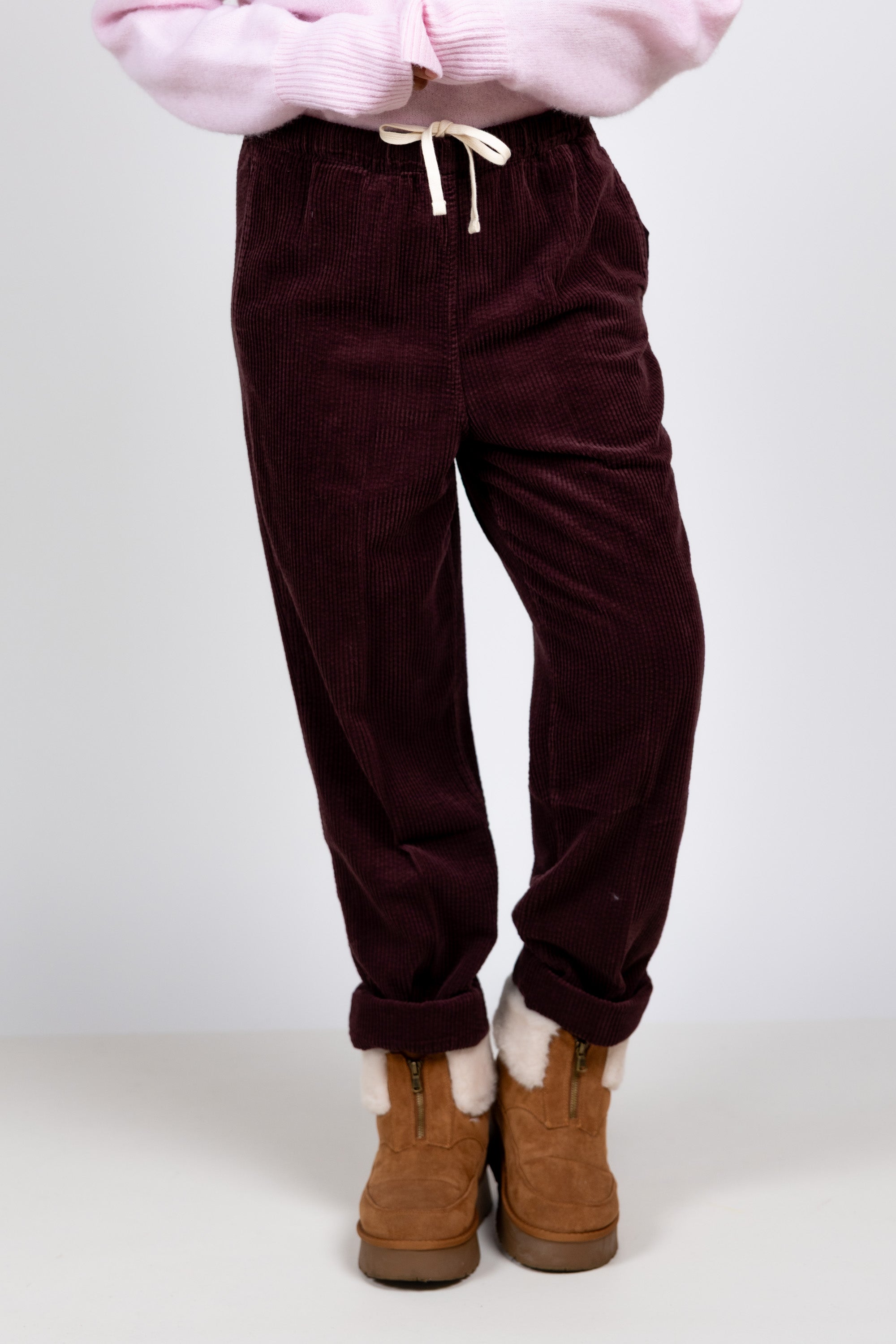 Ribbroek - Aubergine/plum