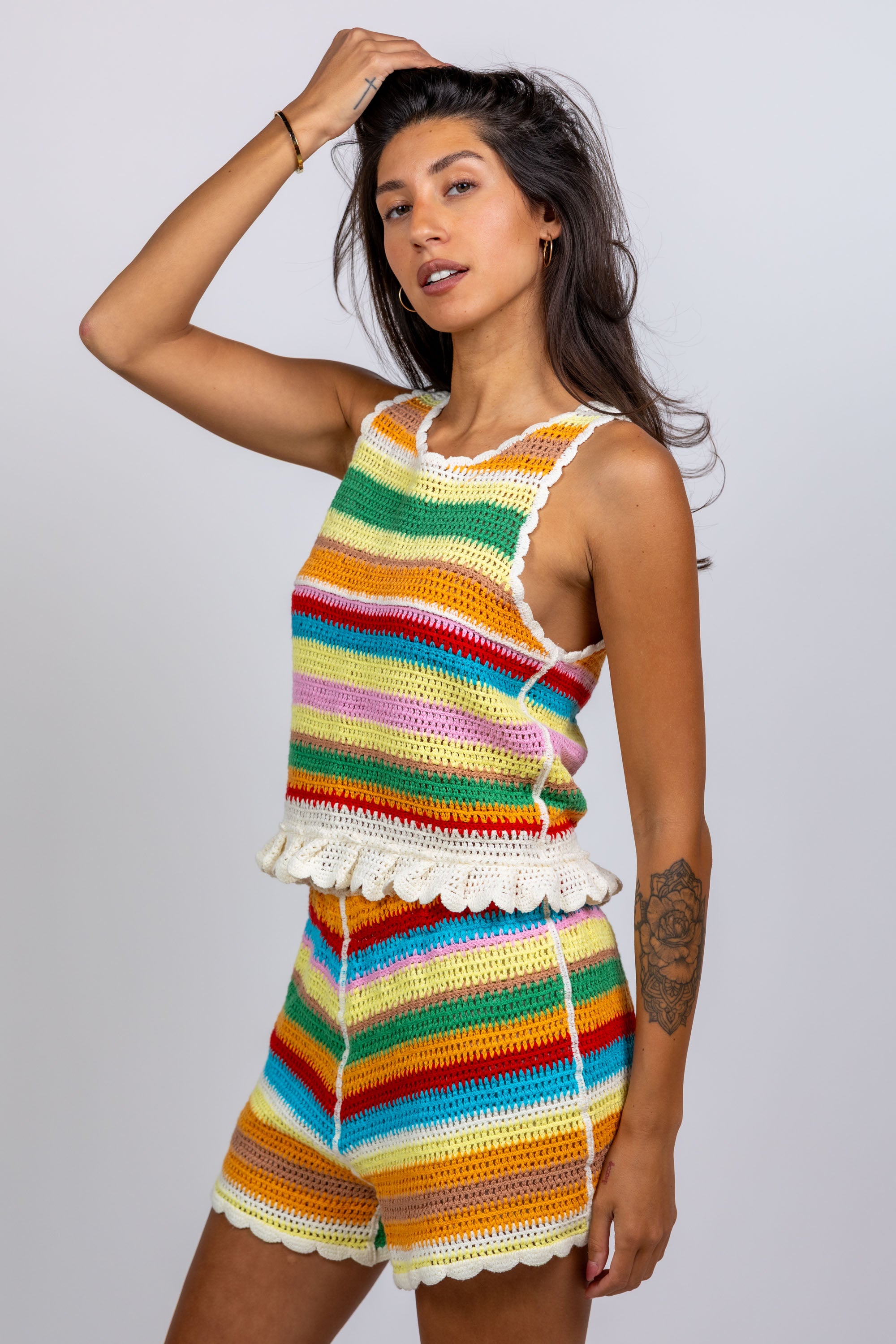 Top met strepen - Multicolour