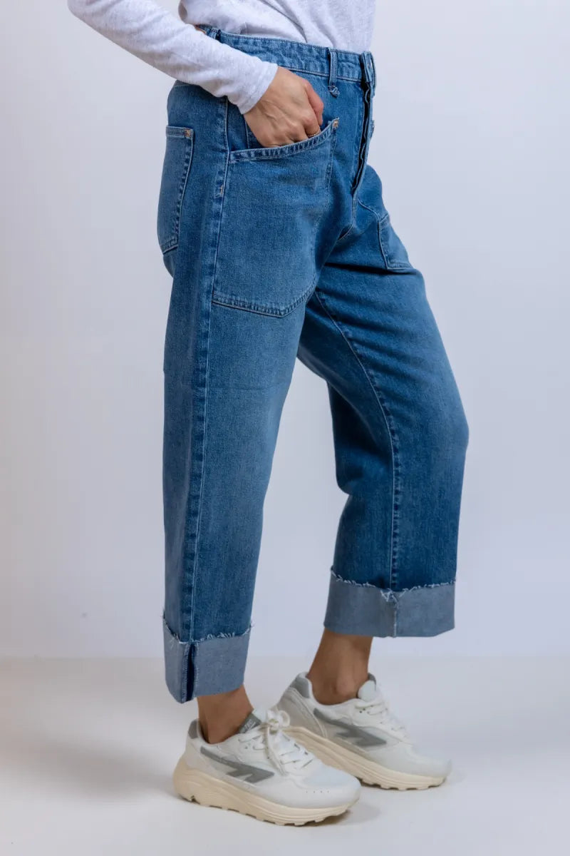 MAC Jeans met omslag - Jeans