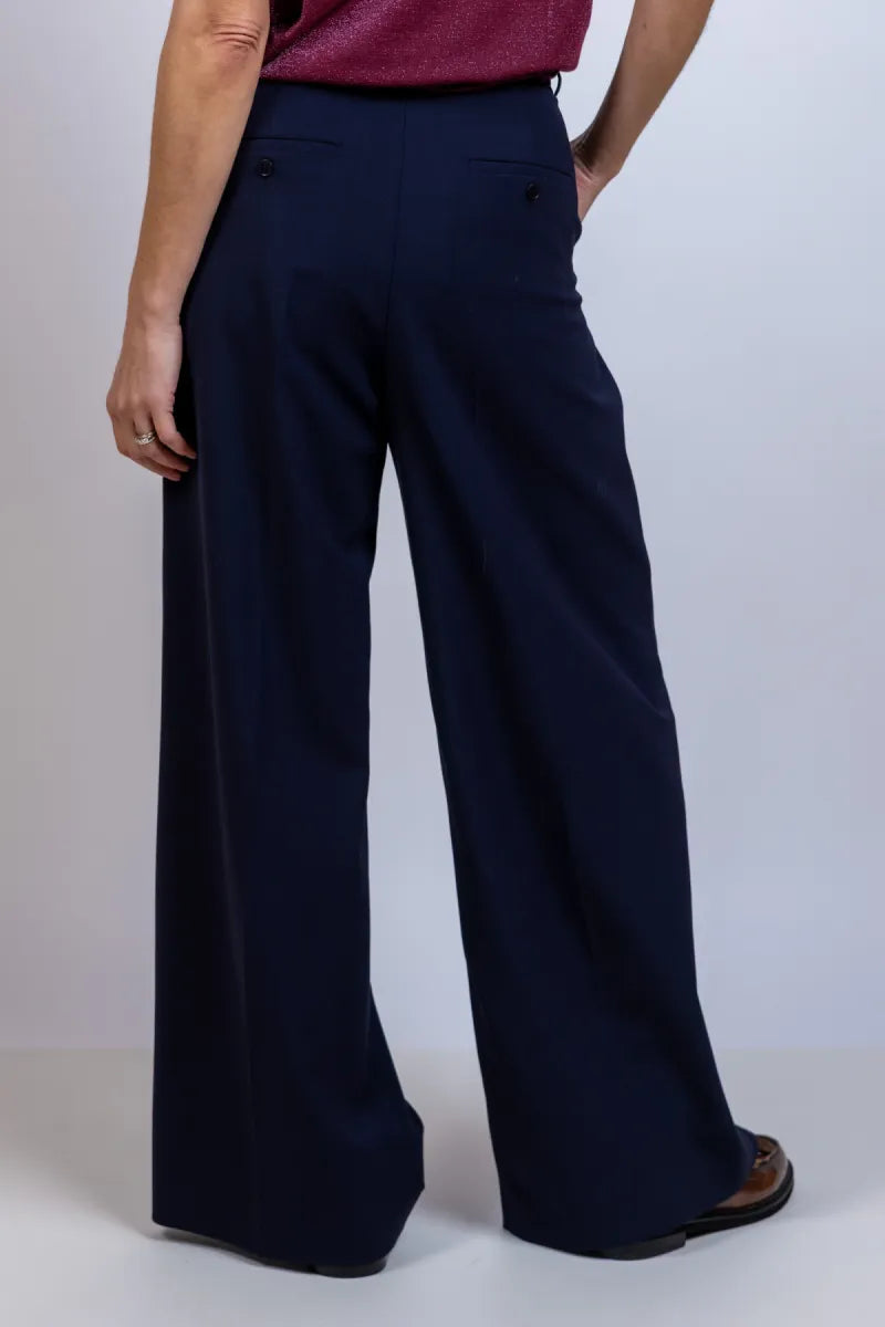 WEEKEND BY MAX MARA WEEKEND BY MAX MARA ASTA WEEKEND BY MAX MARA ASTA Wijde pantalon - Marine