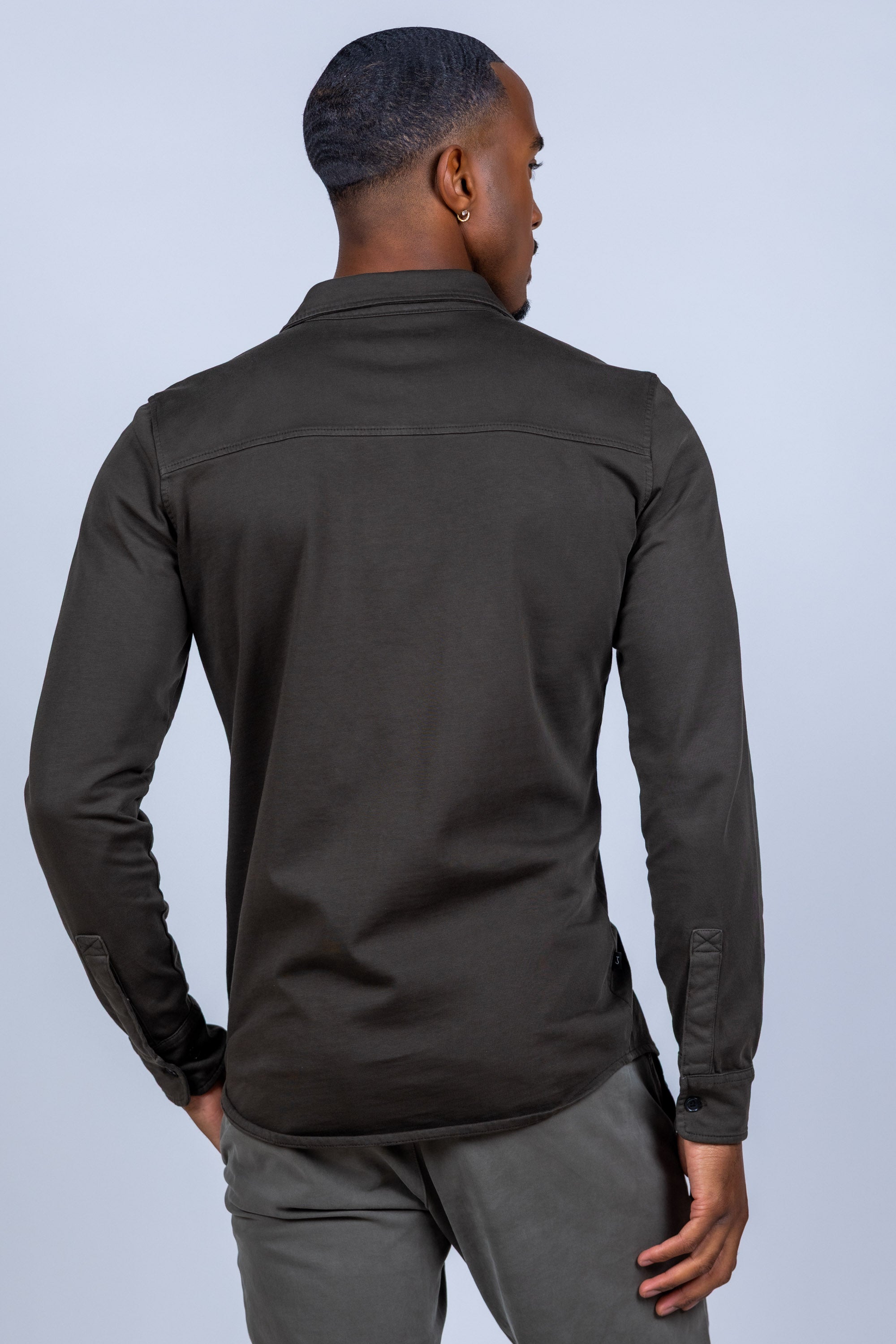 Shirt met zakken - Bronsbruin