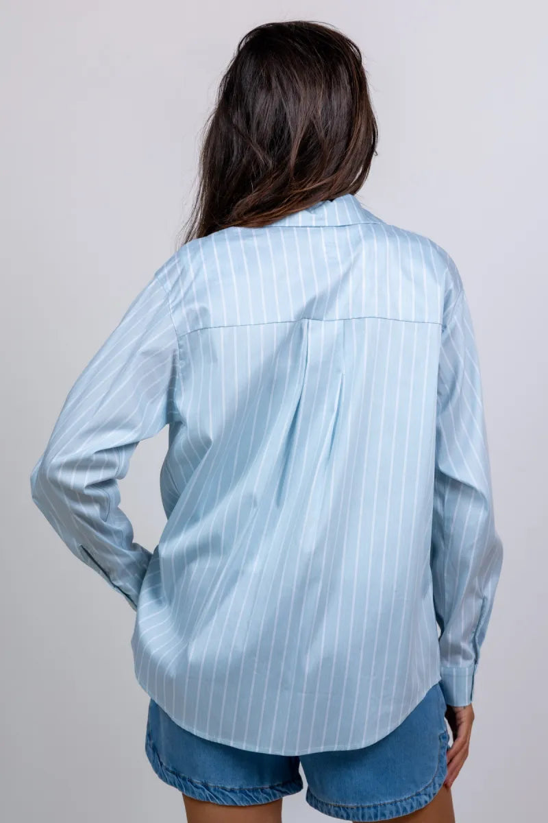 OBJECT OBJECT TUTTA Blouse met strepen - Bleu