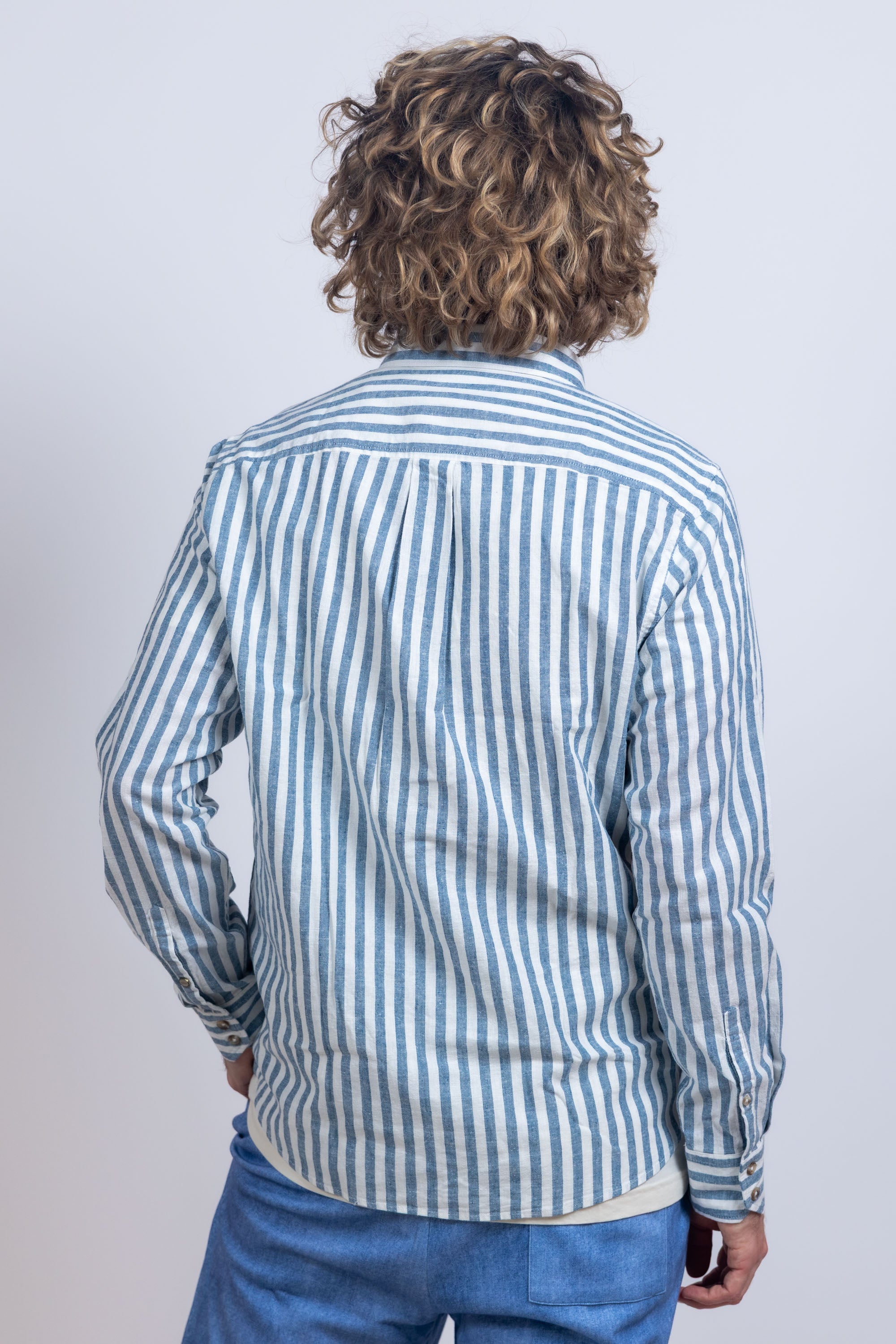 Overhemd met strepen - French blue