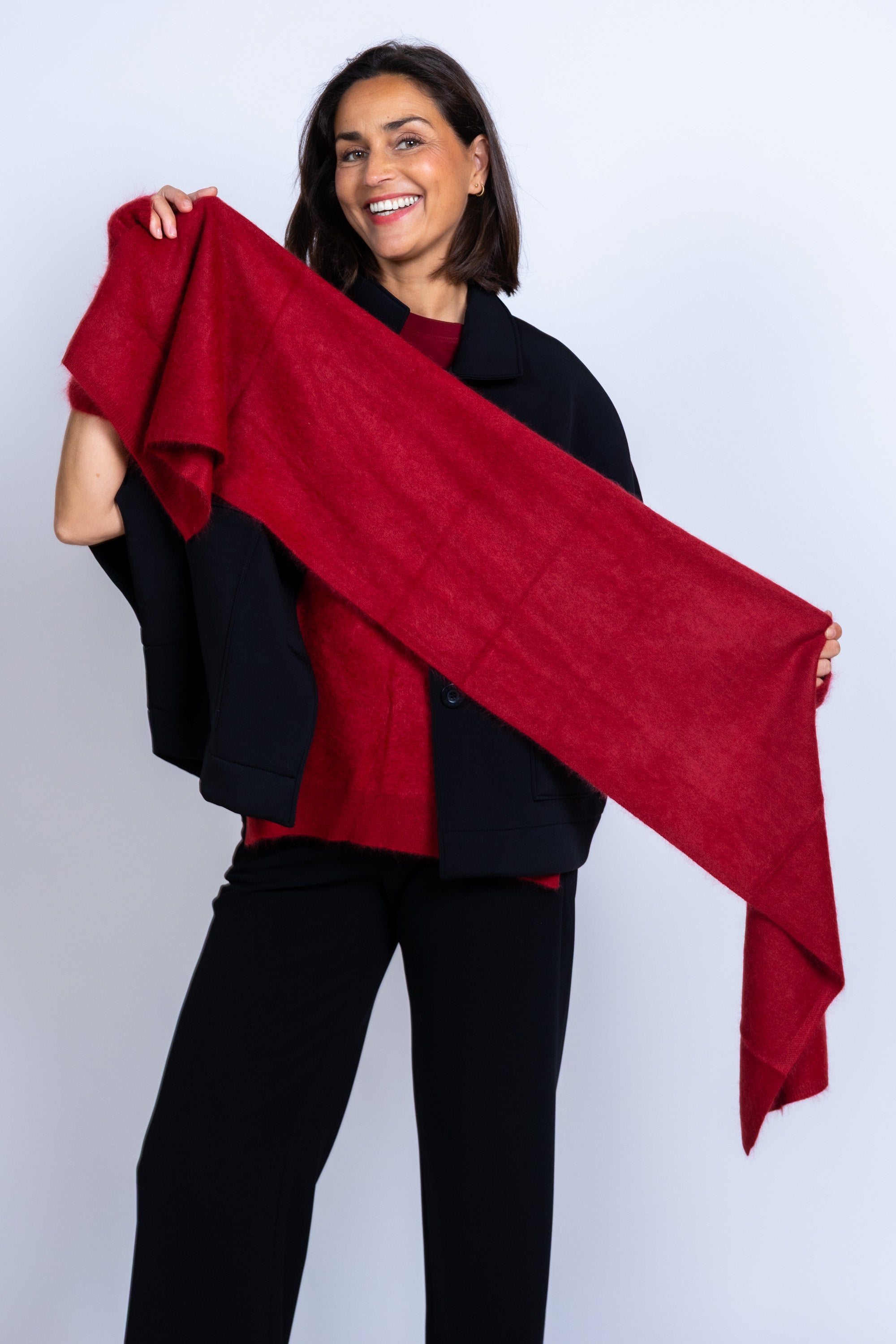 Cashmere sjaal - Pink/cyclaam
