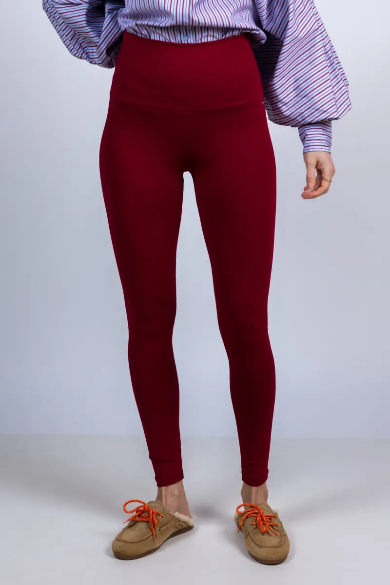 DEBLON SPORTS DEBLON SPORTS CLASSIC LE2610101 Legging met hoge taille - Donkerrood