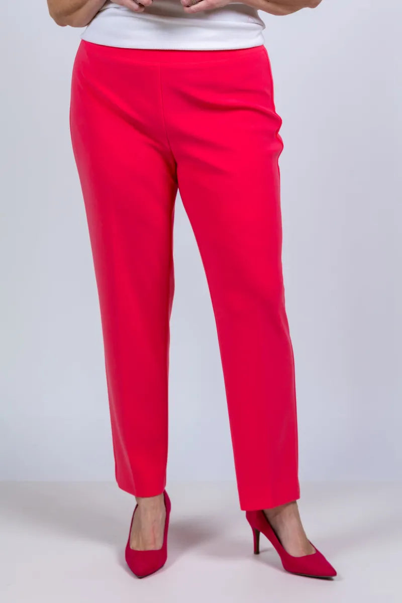 RIBKOFF RIBKOFF 143105s26 RIBKOFF 143105s26 Broek met rechte pijpen - Koraalrood