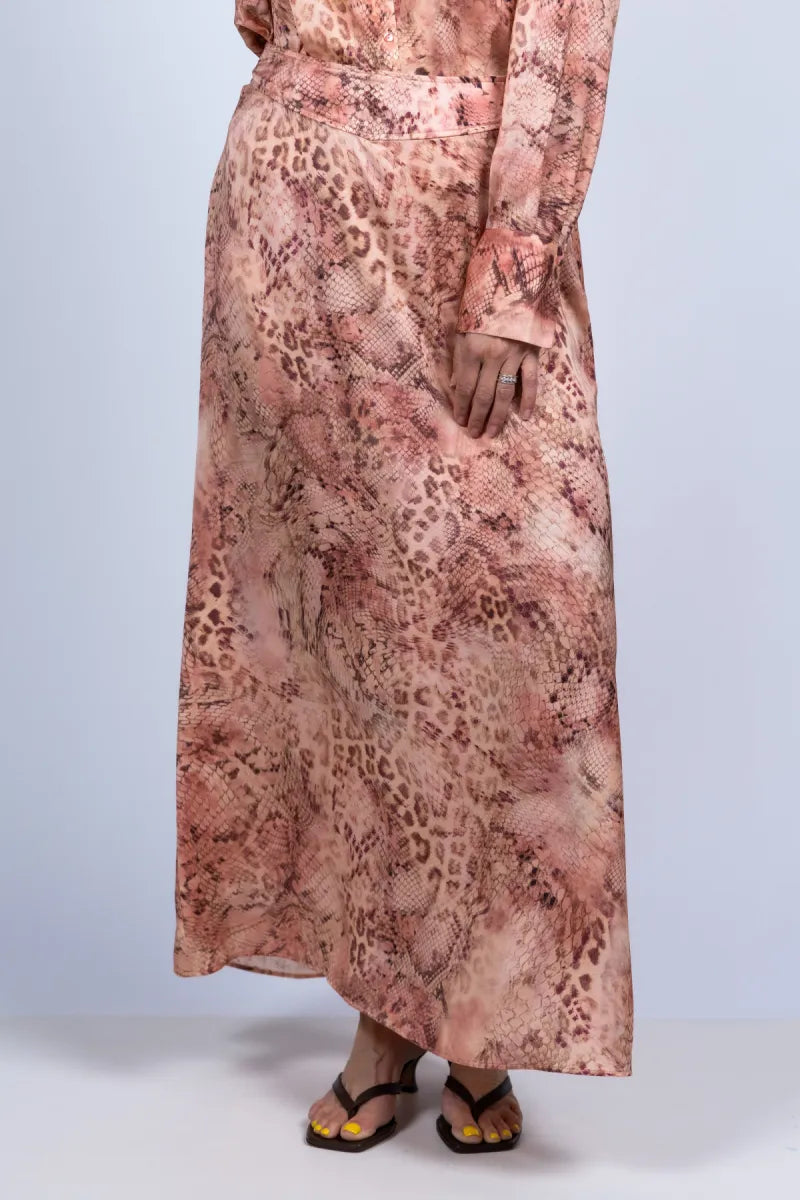 BA&SH BA&SH CIRIA Rok met print - Roze