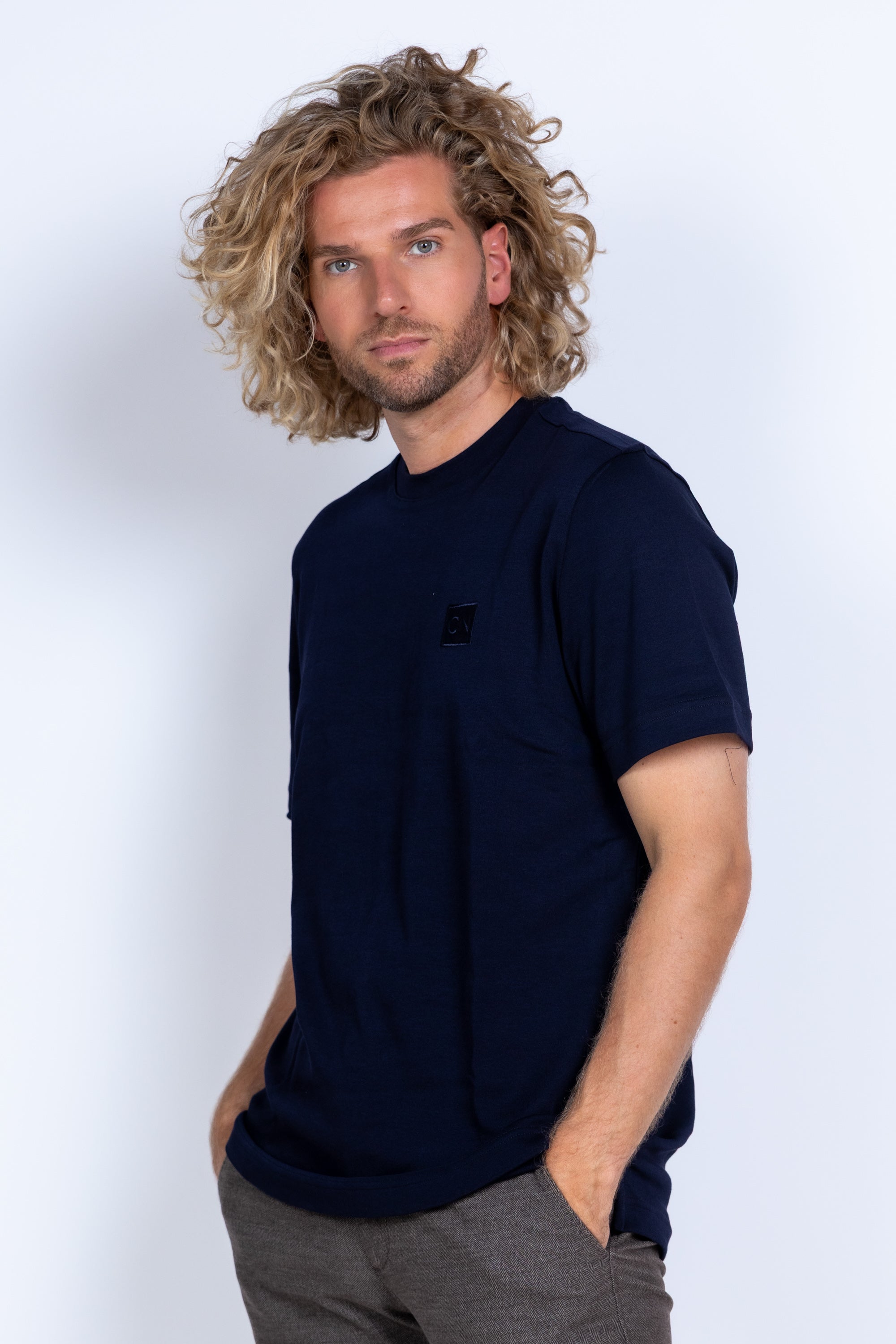 T-shirt met logo - Marine