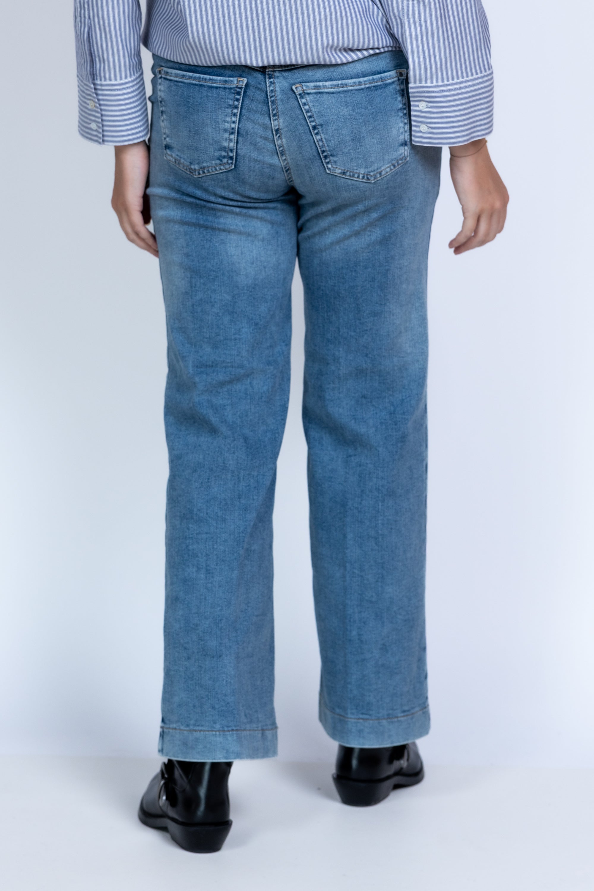 Jeans met wijde pijpen - Licht jeans