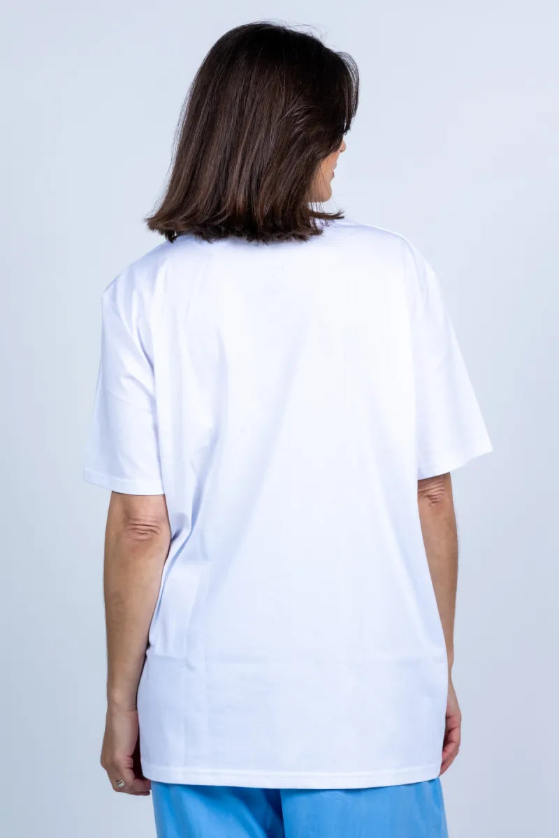 ELITE ELITE 129AVENUE-BASIC T-shirt met print - Wit