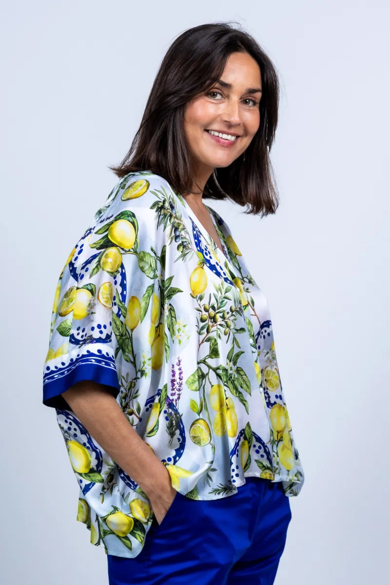 MARCCAIN COLLECTIE Blouse met print - Wit