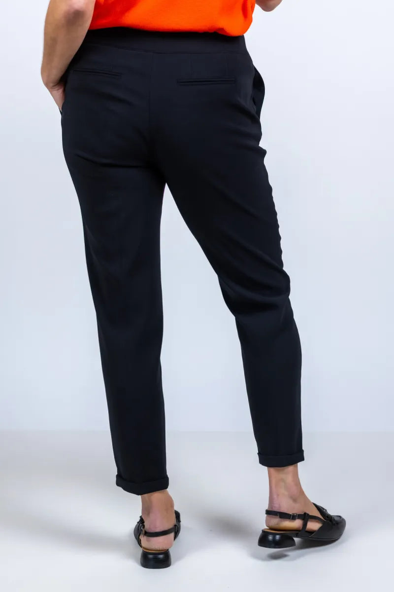 XANDRES XANDRES Philo XANDRES Philo Broek met omslag - Zwart