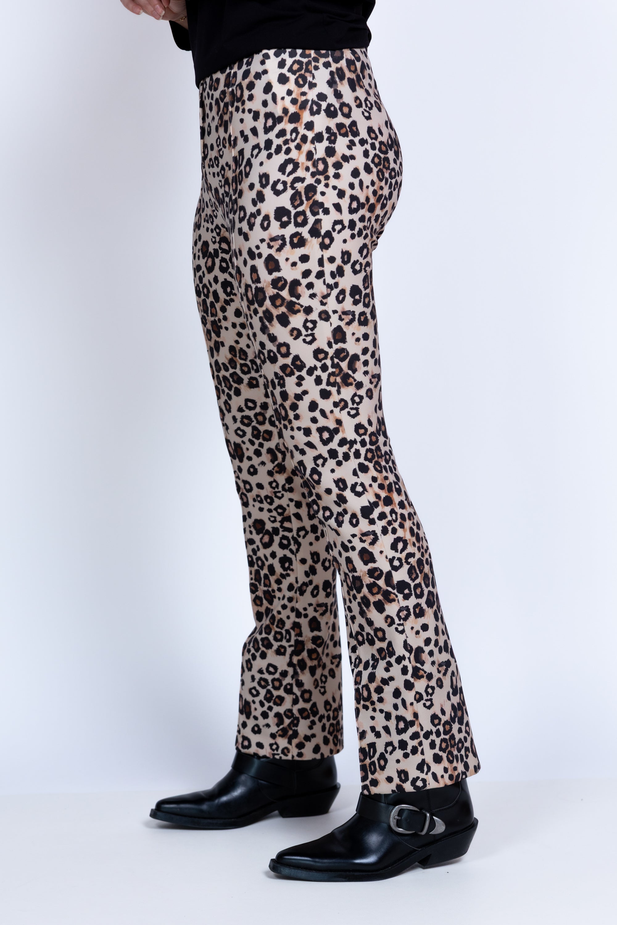 Broek met print - Beige