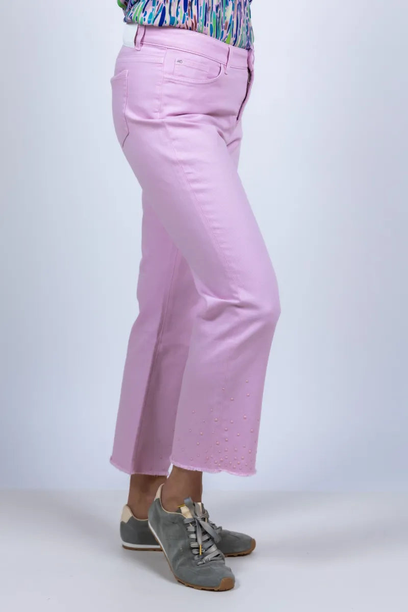 MARCCAIN COLLECTIE MARCCAIN COLLECTIE AC.82.10 D03 Broek met studs - Roze