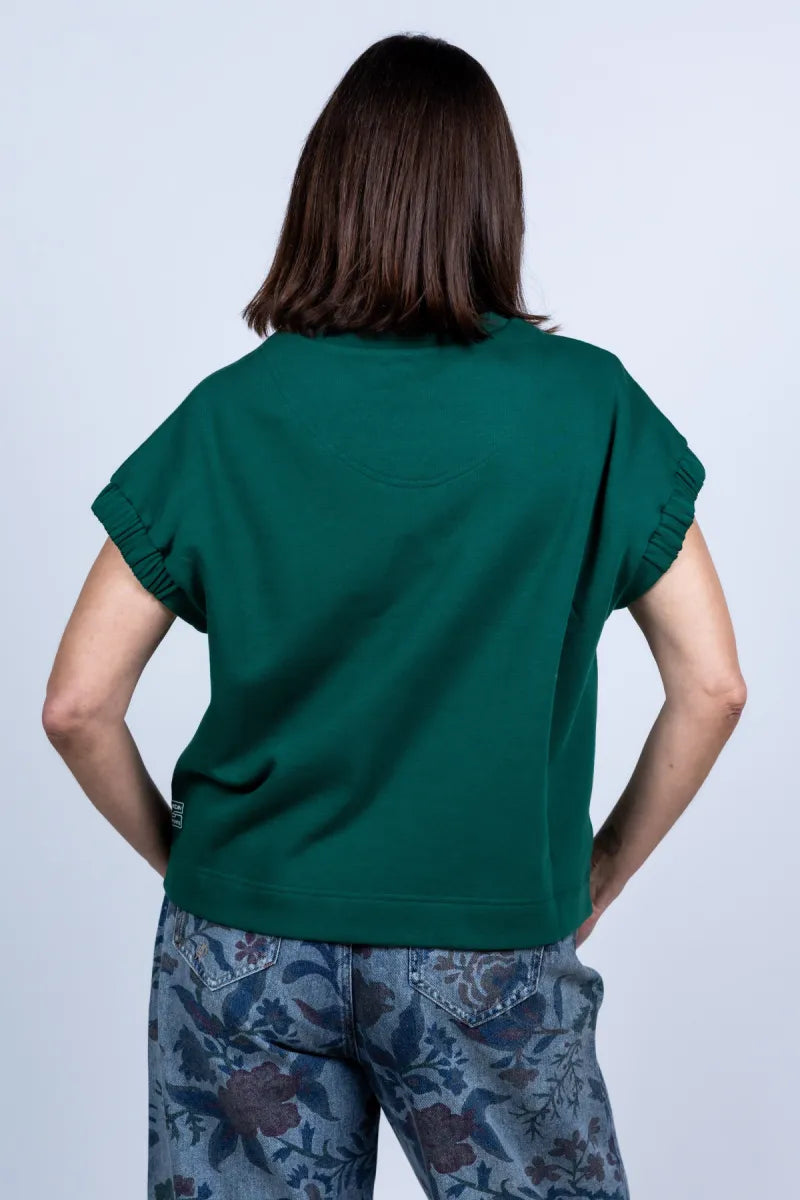 MARCCAIN SPORT MARCCAIN SPORT AS.48.27 J33 Sweater met korte mouwen - Flessegroen
