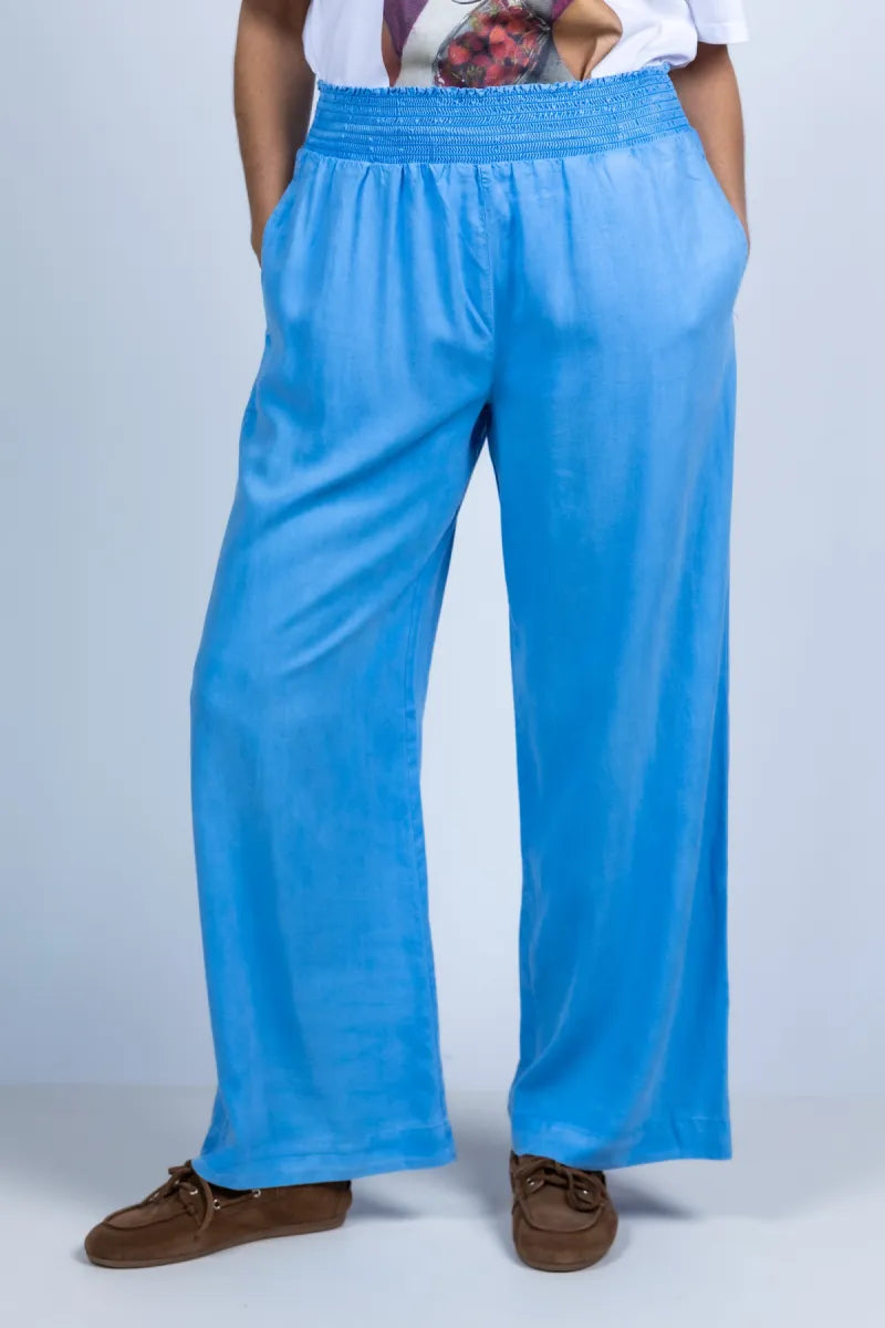 DAHL, BELLA DAHL, BELLA B3051-654-303 Wijde broek met elastiek - French blue
