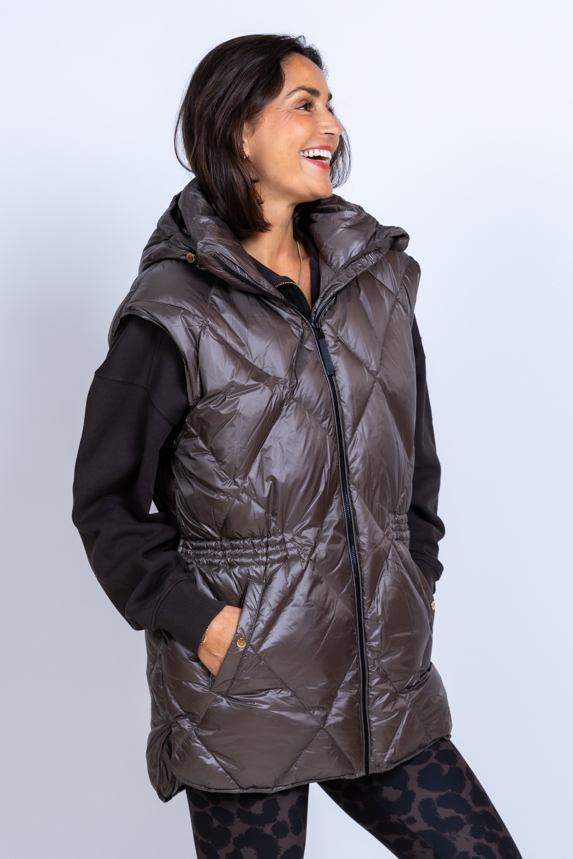 Gewatteerde bodywarmer - Khaki