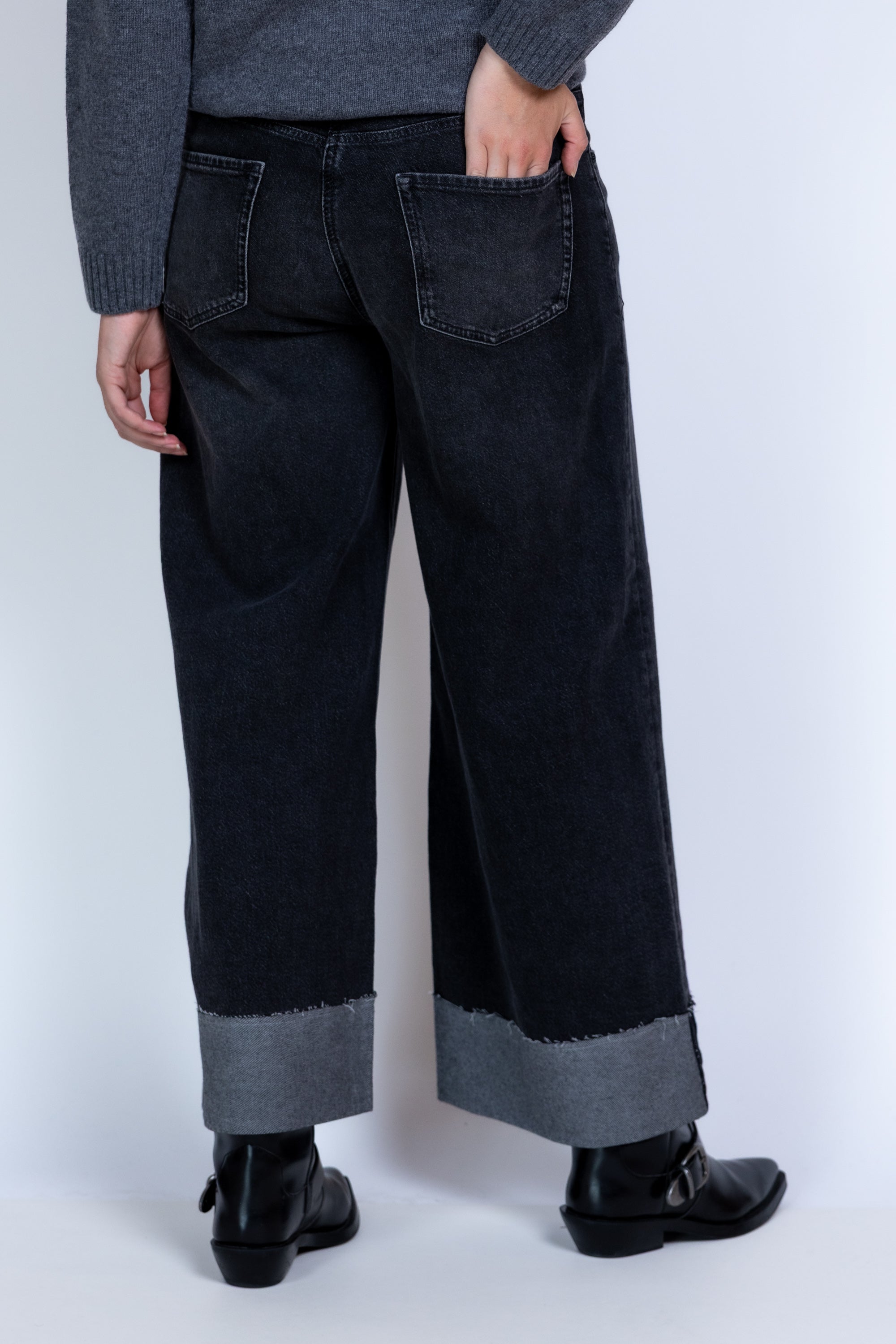 Wijde jeans - Grijsdenim