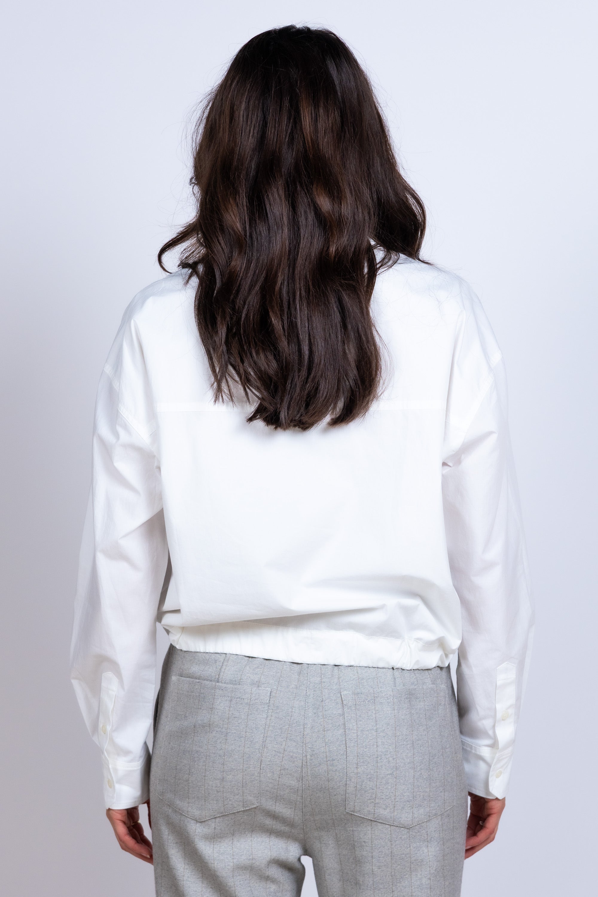 Blouse met strik - Ecru