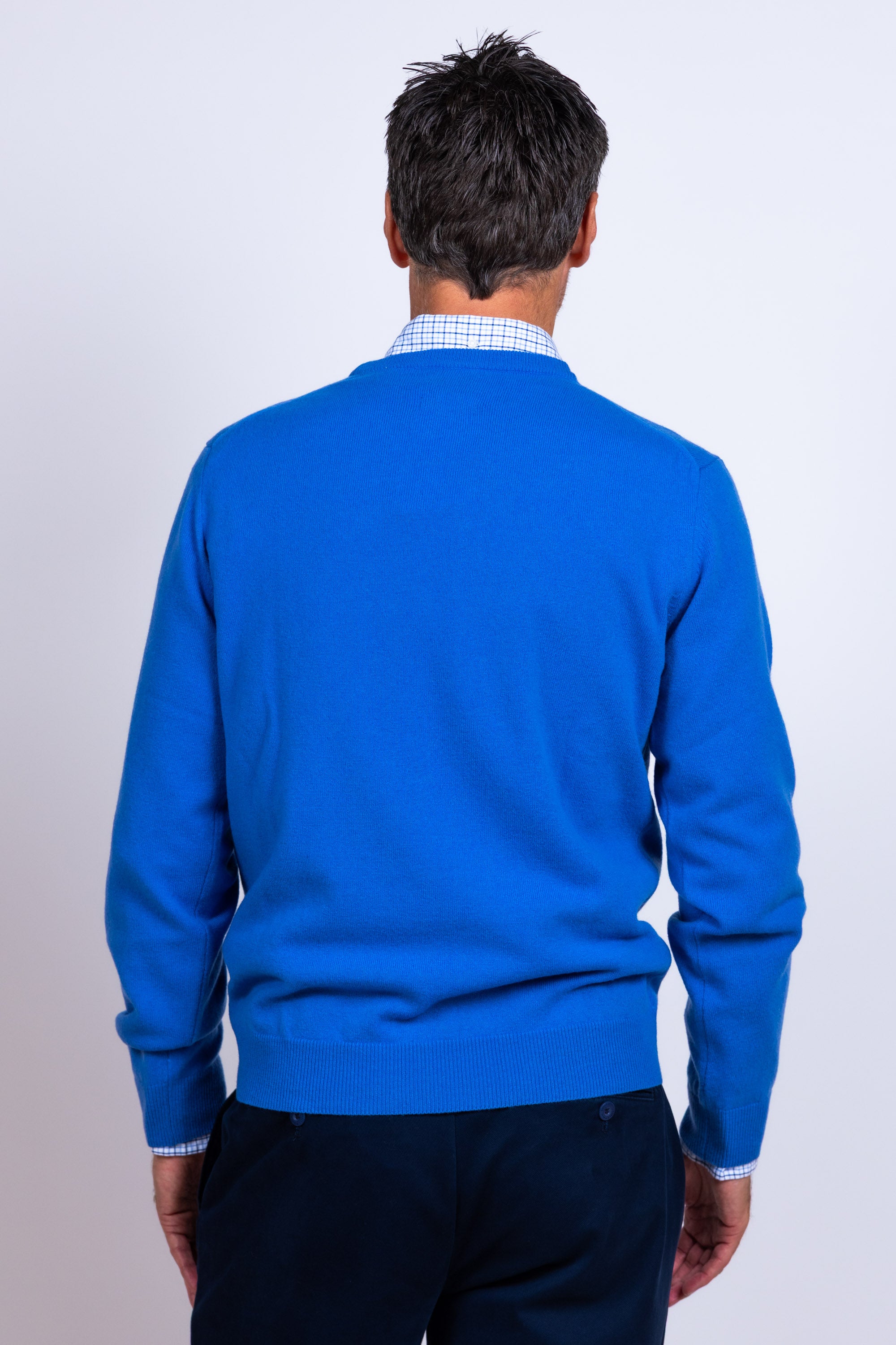 Trui met ronde hals - French blue