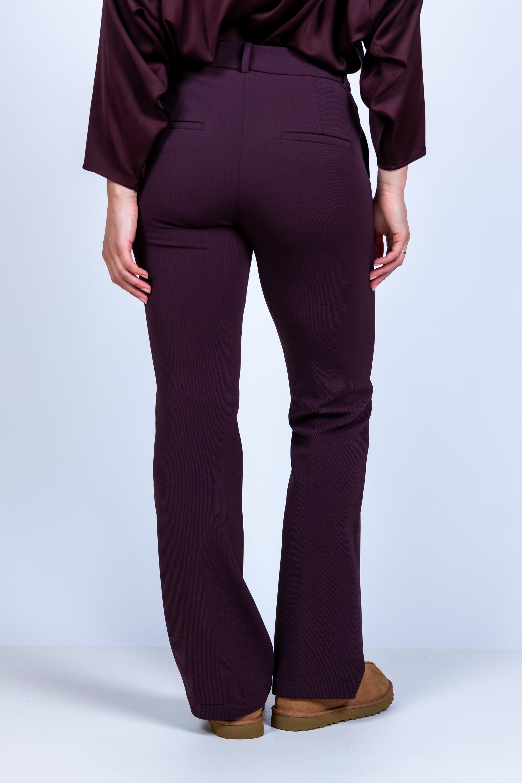 Broek met naden - Burgundy