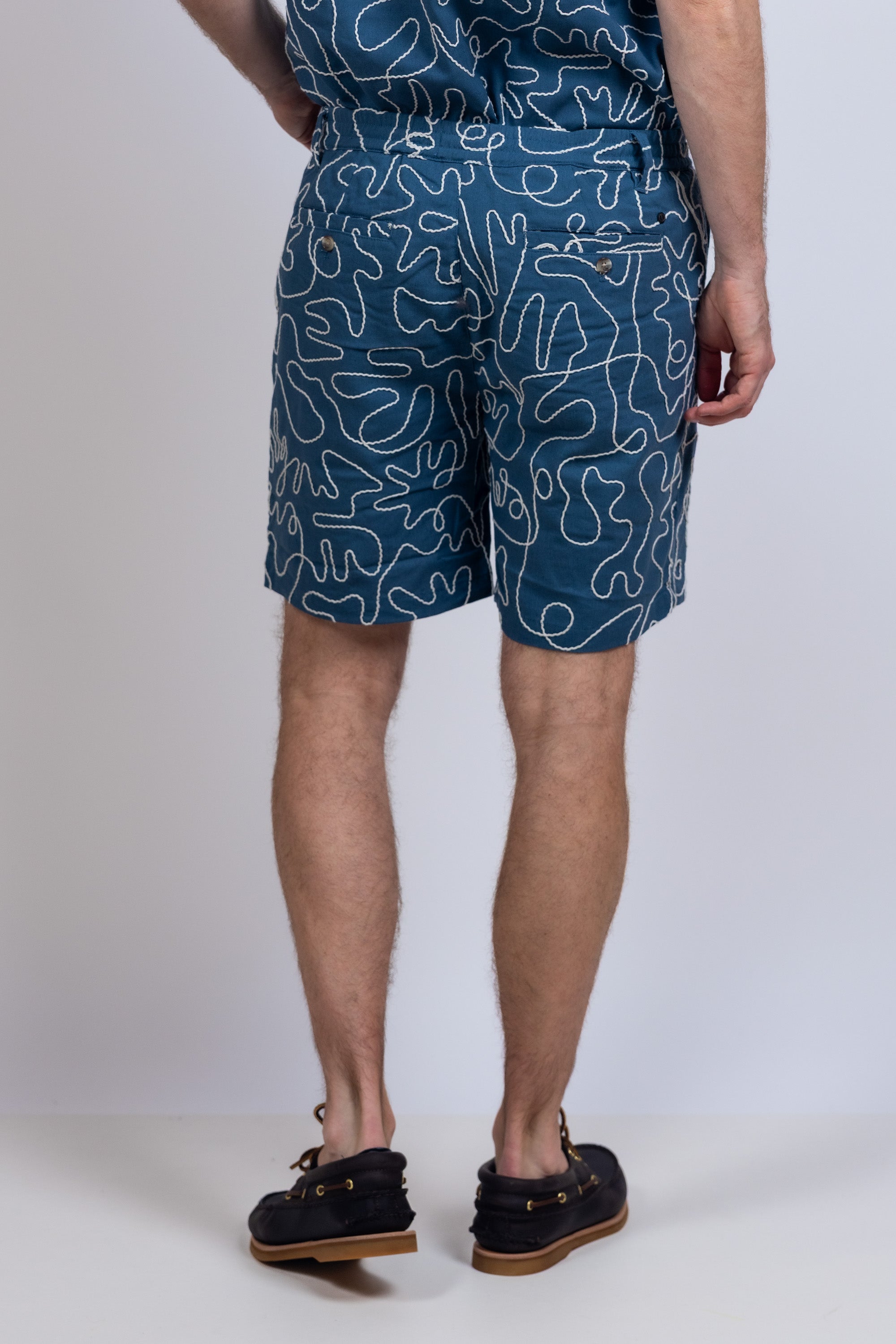 Short met print - French blue