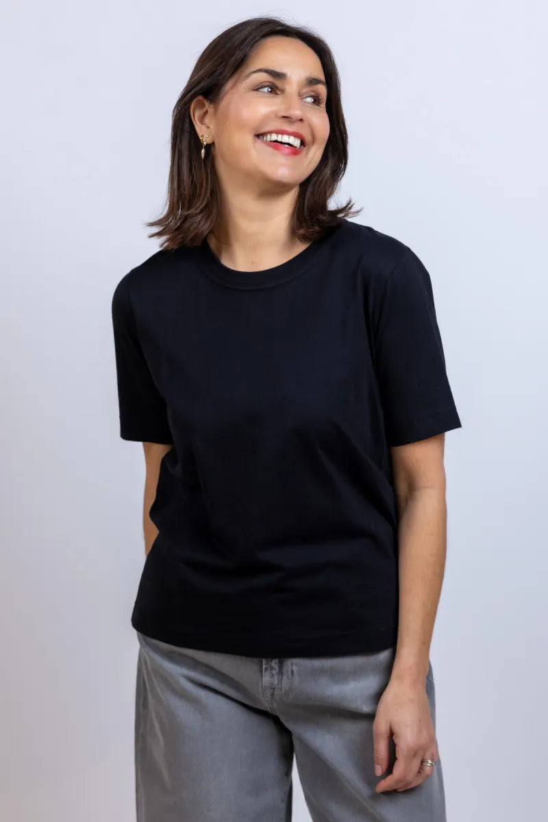 DRYKORN T-shirt met ronde hals - Zwart