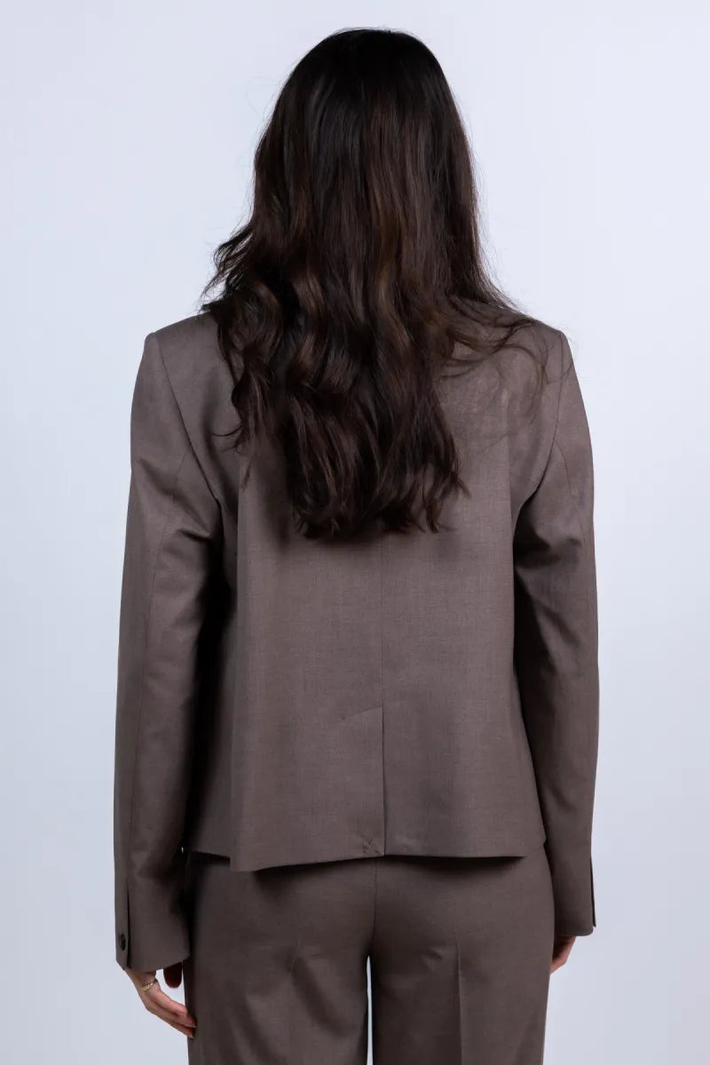 SELECTED Blazer met knopen - Bruin