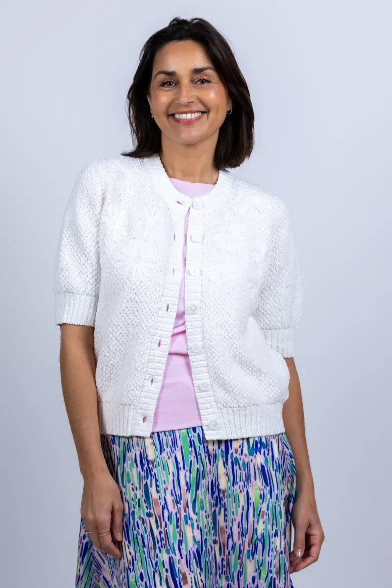 REPEAT REPEAT 401174 Vest met korte mouwen - Wit
