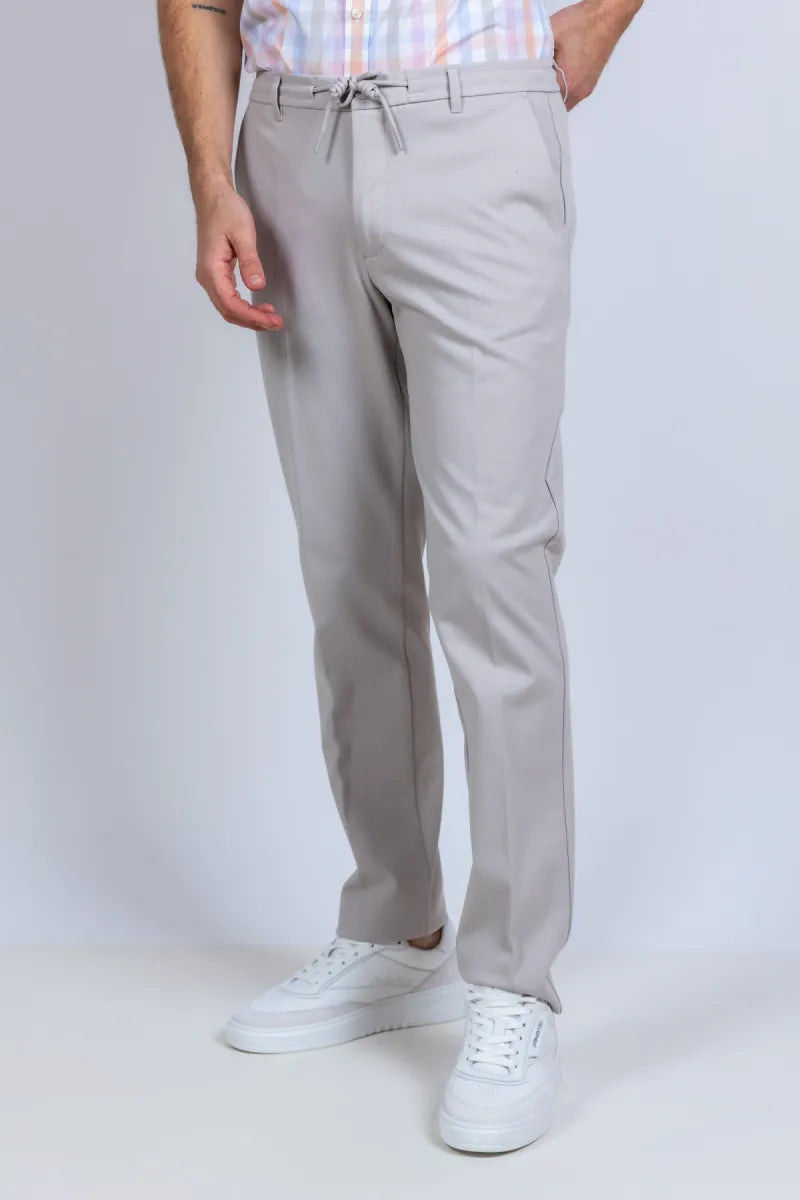 CAVALLARO HEREN CAVALLARO HEREN 121261009 Broek met koord - Beige