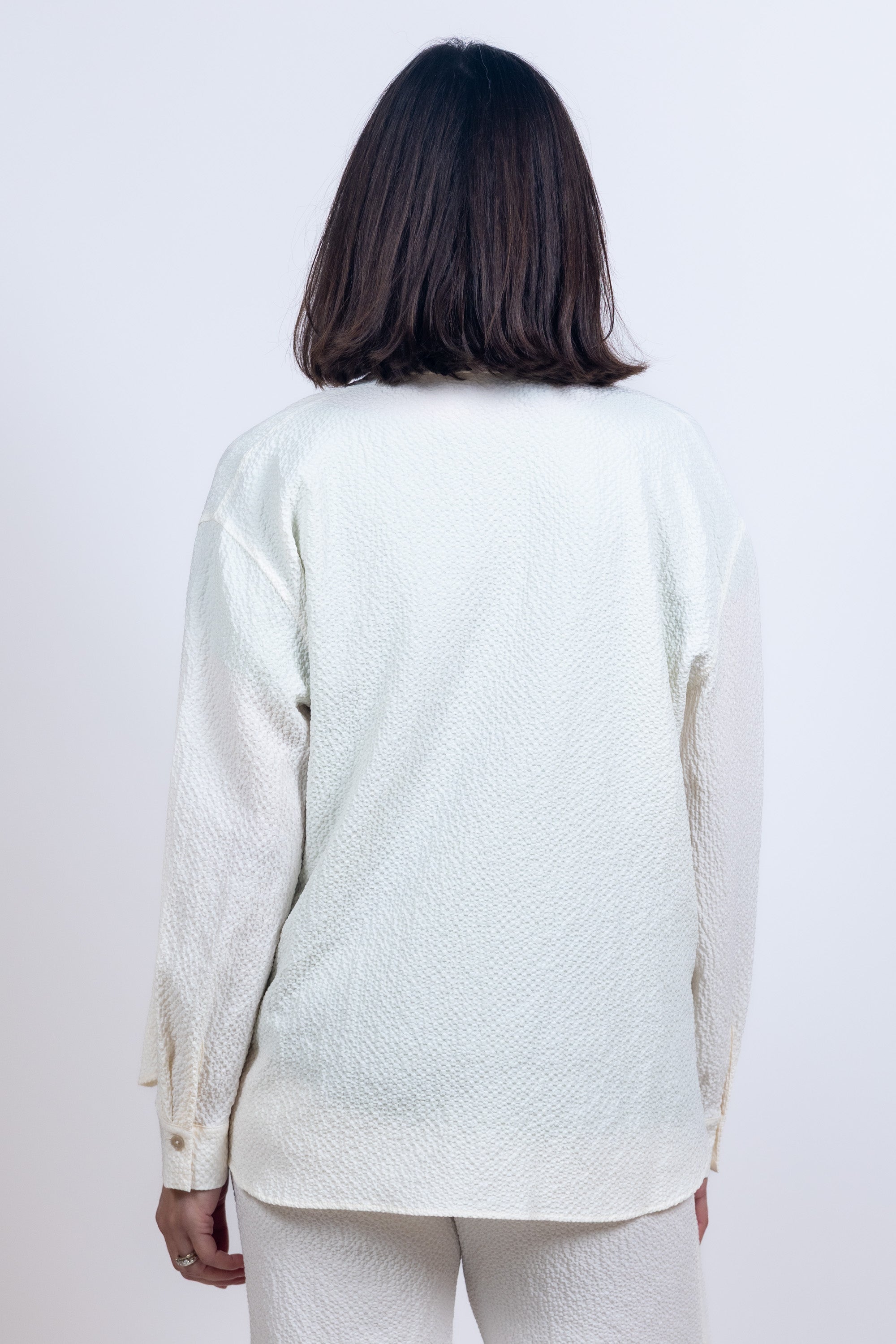 Blouse met borstzak - Ecru