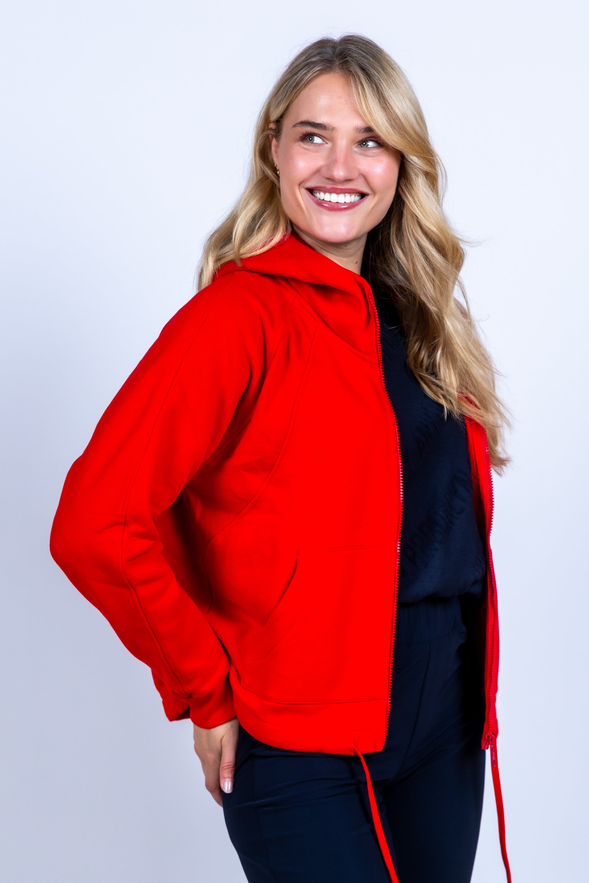 Vest met ritssluiting - Rood