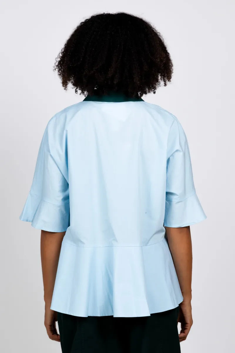 ESSENTIEL ANTWERP ESSENTIEL ANTWERP KAYLEE PEPLUM Getailleerde blouse - Bleu