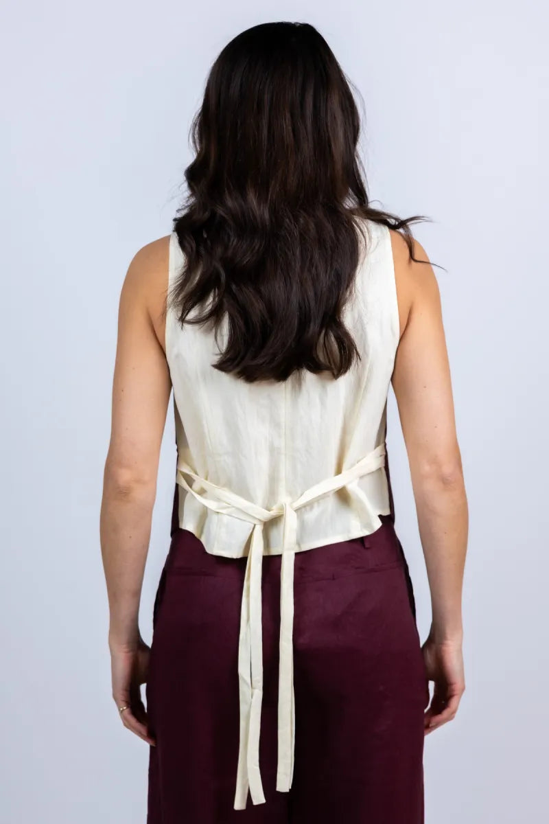 JC SOPHIE JC SOPHIE LINNEA Gilet met knopen - Burgundy