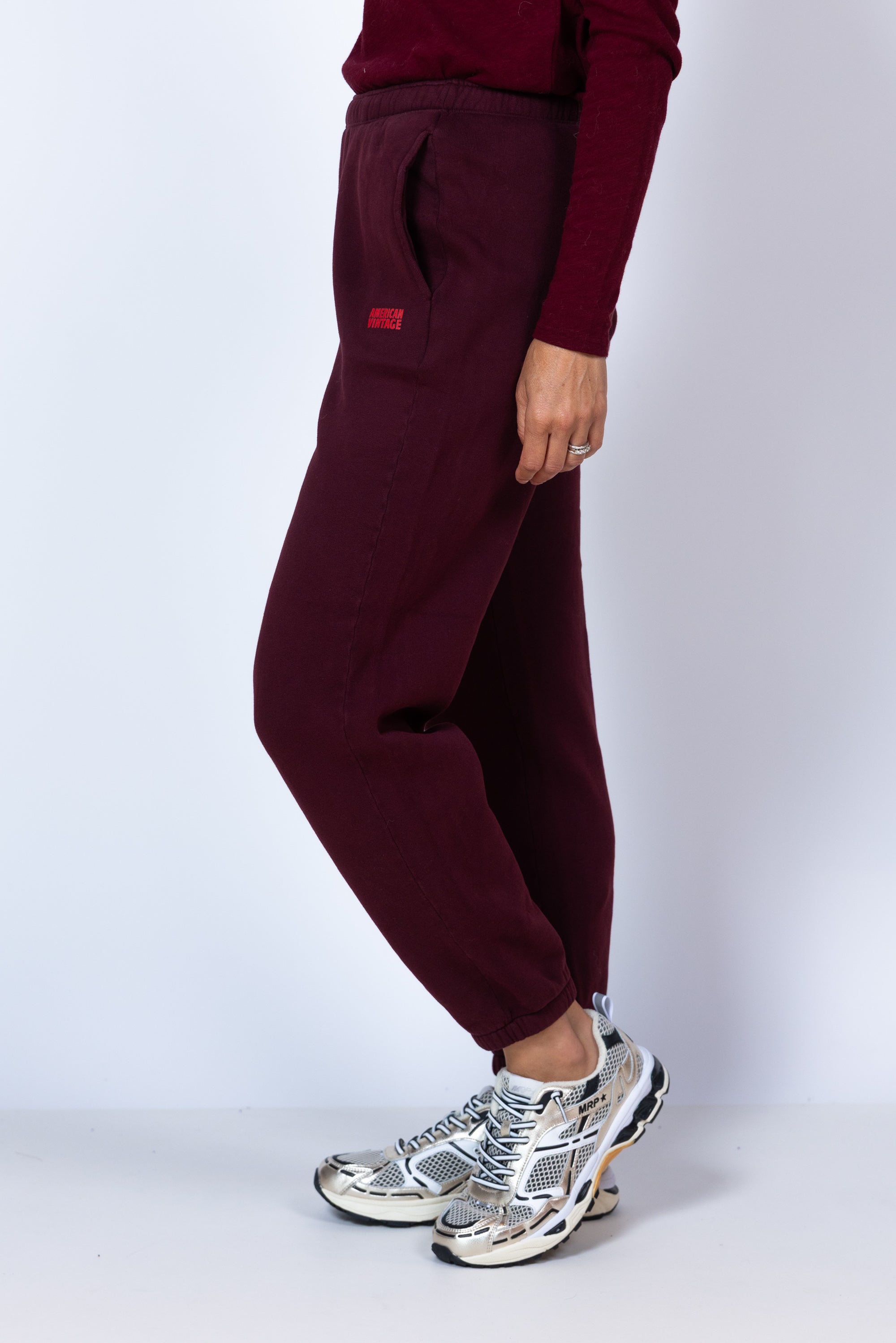 Sweatpants met zakken - Donkerbordeaux